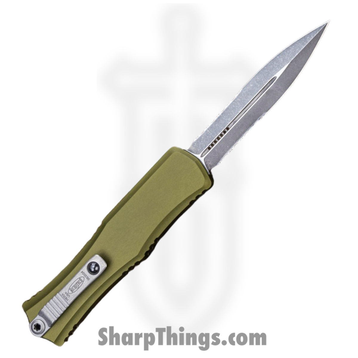 Microtech - 1702M-11APOD - Mini Hera II - OTF Auto - M390 Apocalyptic Dagger P/S - Aluminum - OD Green - Image 2