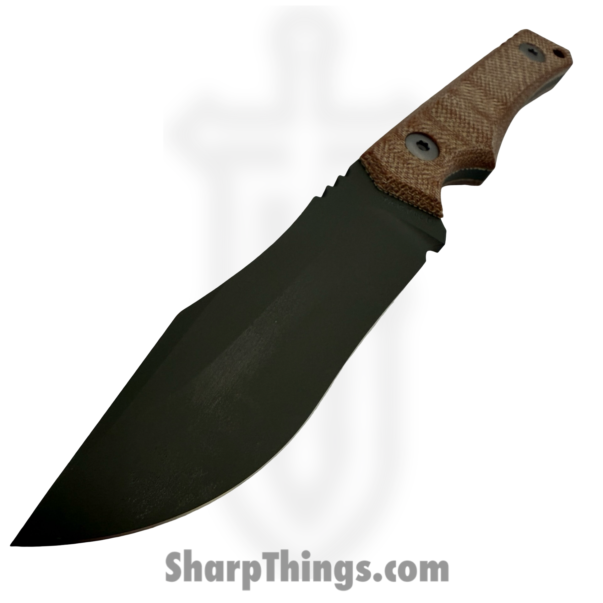 Tactile Knife Co. - 20OBMCSGRMNA - Osprey - Fixed Blade Knife - CPM MagnaCut Coated Clip Point - Natural Micarta - Tan - Image 2