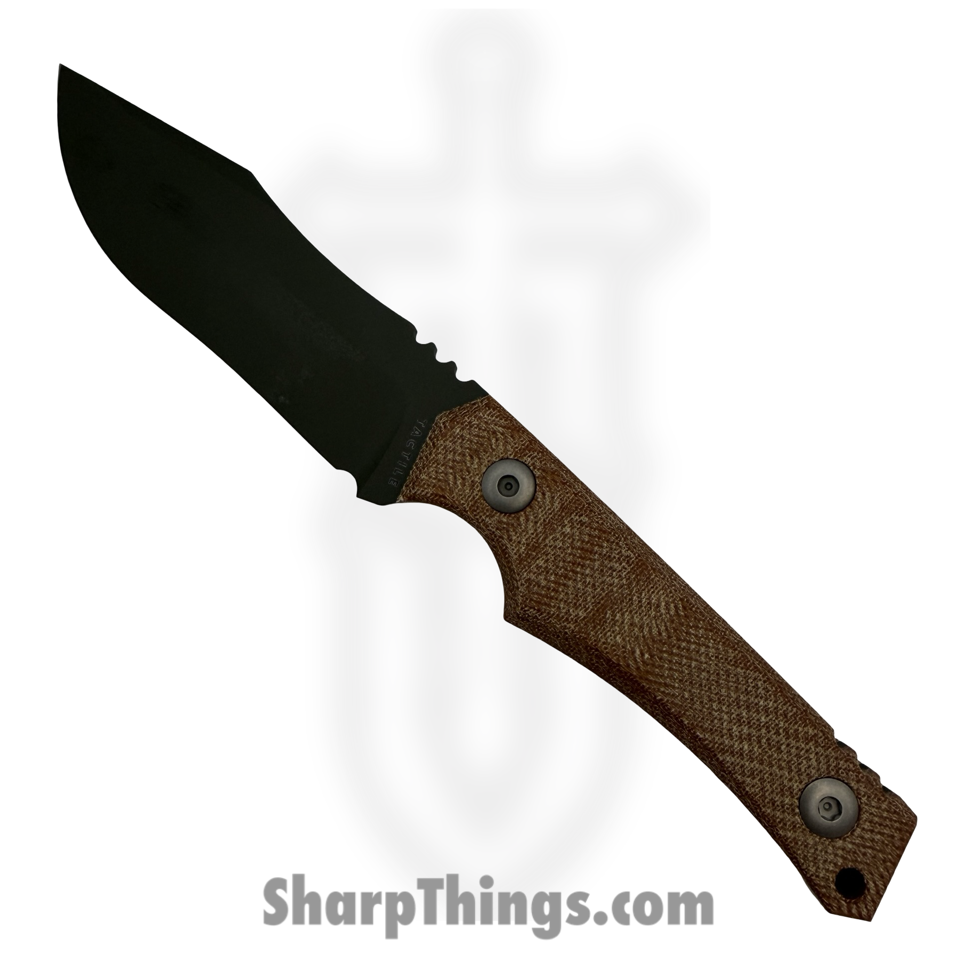 Tactile Knife Co. - 20OBMCSGRMNA - Osprey - Fixed Blade Knife - CPM MagnaCut Coated Clip Point - Natural Micarta - Tan - Image 3