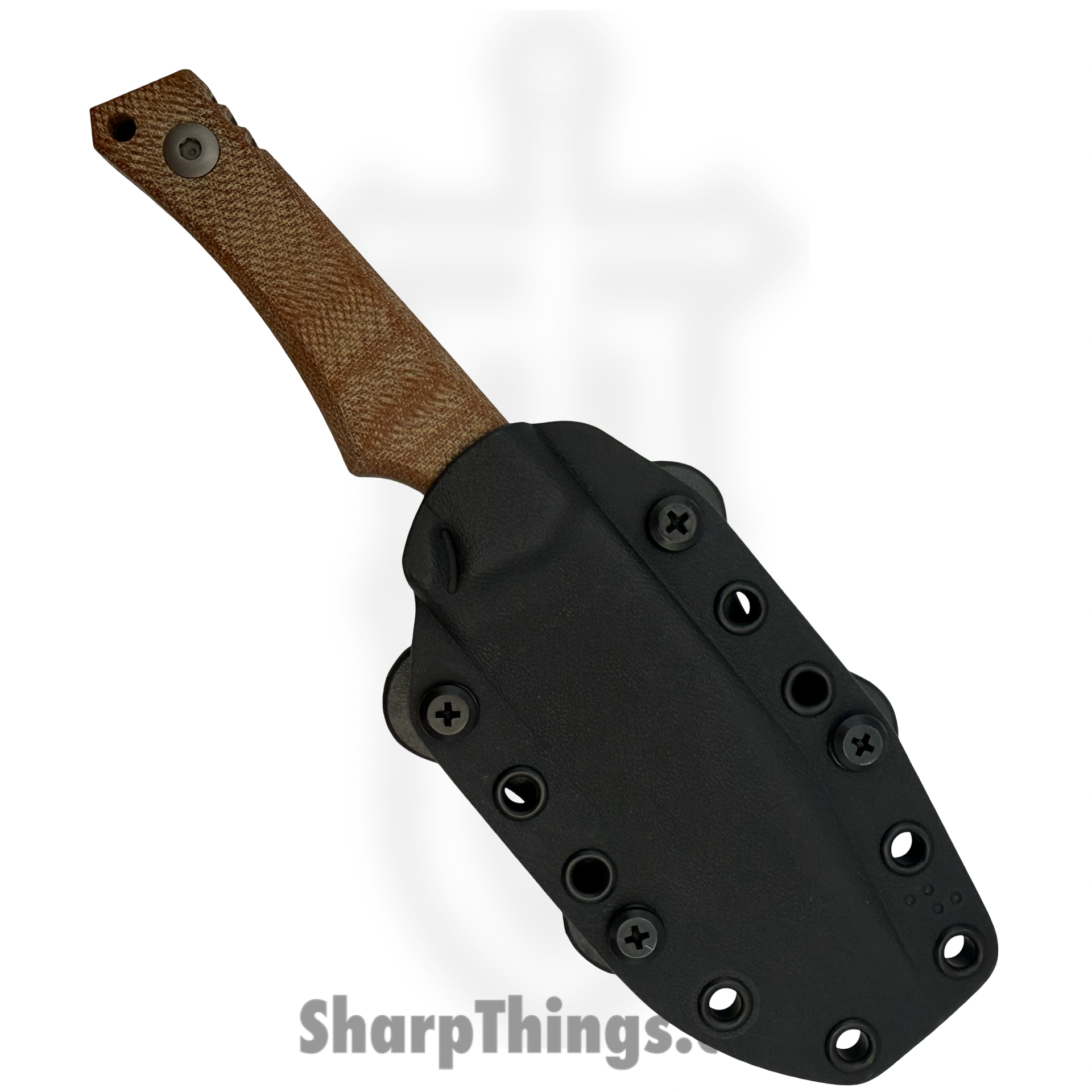 Tactile Knife Co. - 20OBMCSGRMNA - Osprey - Fixed Blade Knife - CPM MagnaCut Coated Clip Point - Natural Micarta - Tan - Image 4