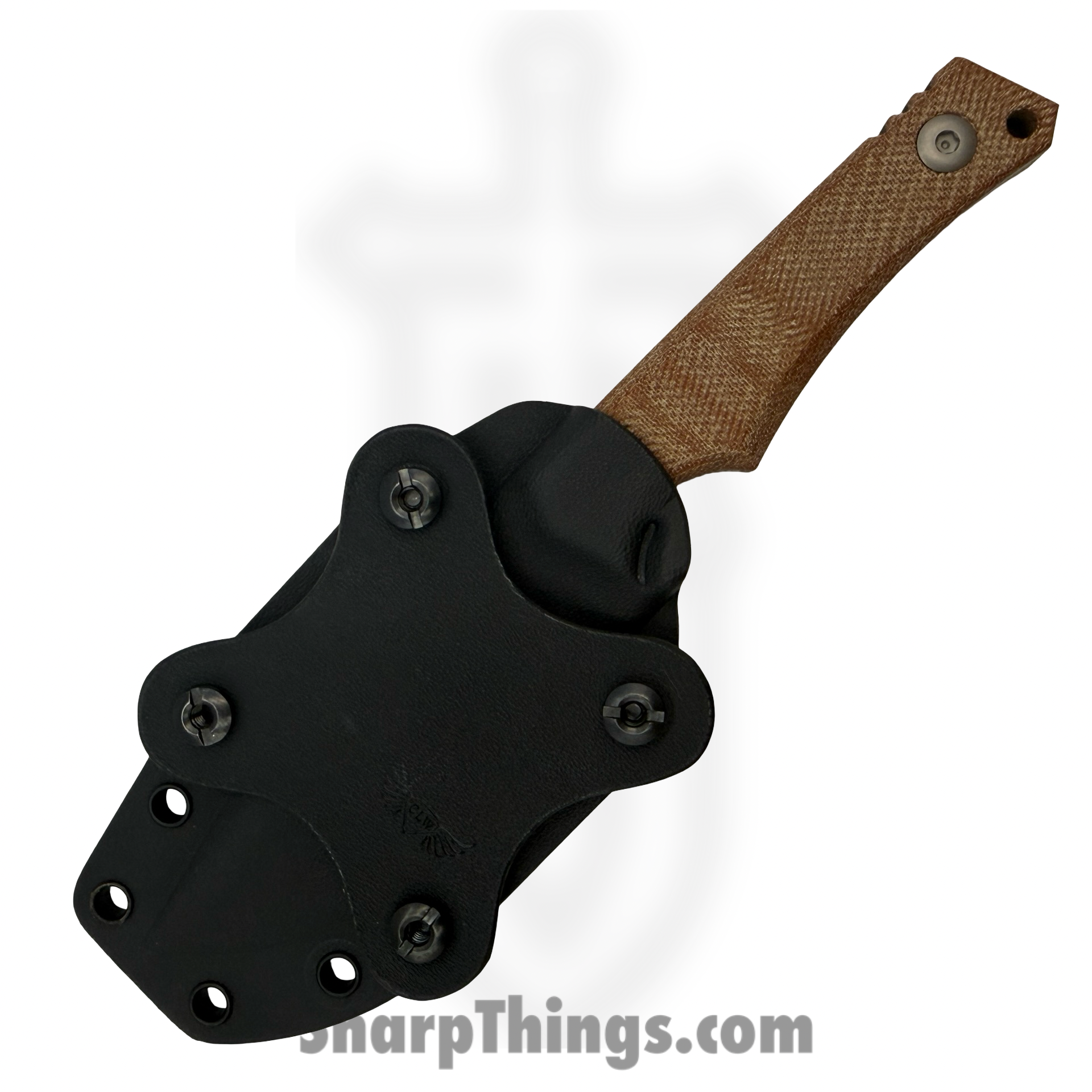 Tactile Knife Co. - 20OBMCSGRMNA - Osprey - Fixed Blade Knife - CPM MagnaCut Coated Clip Point - Natural Micarta - Tan - Image 5