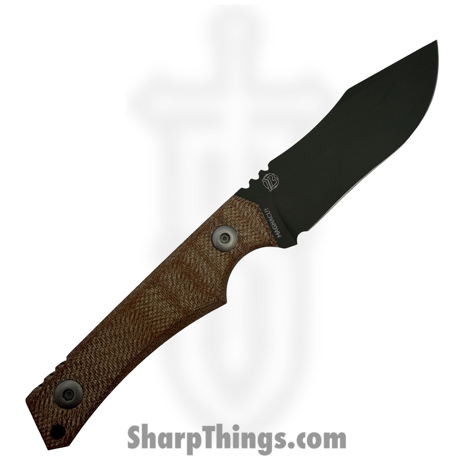 Tactile Knife Co. - 20OBMCSGRMNA - Osprey - Fixed Blade Knife - CPM MagnaCut Coated Clip Point - Natural Micarta - Tan - Image 6
