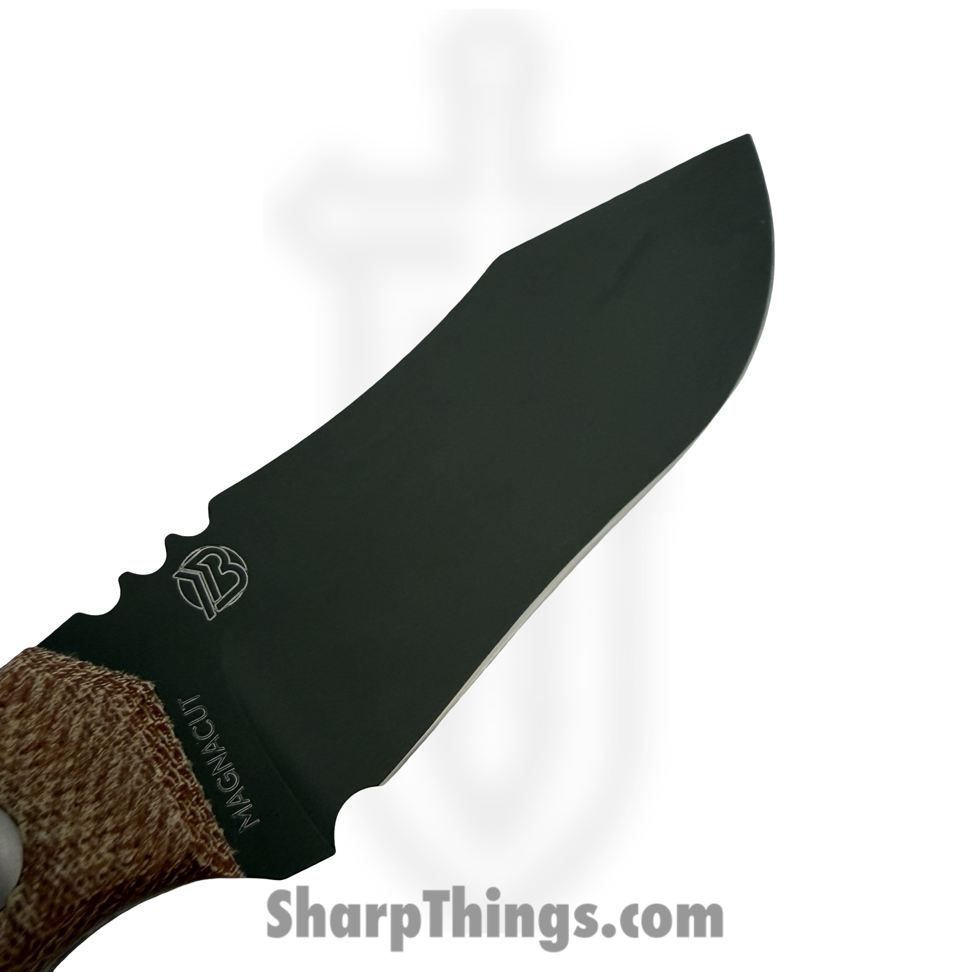 Tactile Knife Co. - 20OBMCSGRMNA - Osprey - Fixed Blade Knife - CPM MagnaCut Coated Clip Point - Natural Micarta - Tan - Image 7