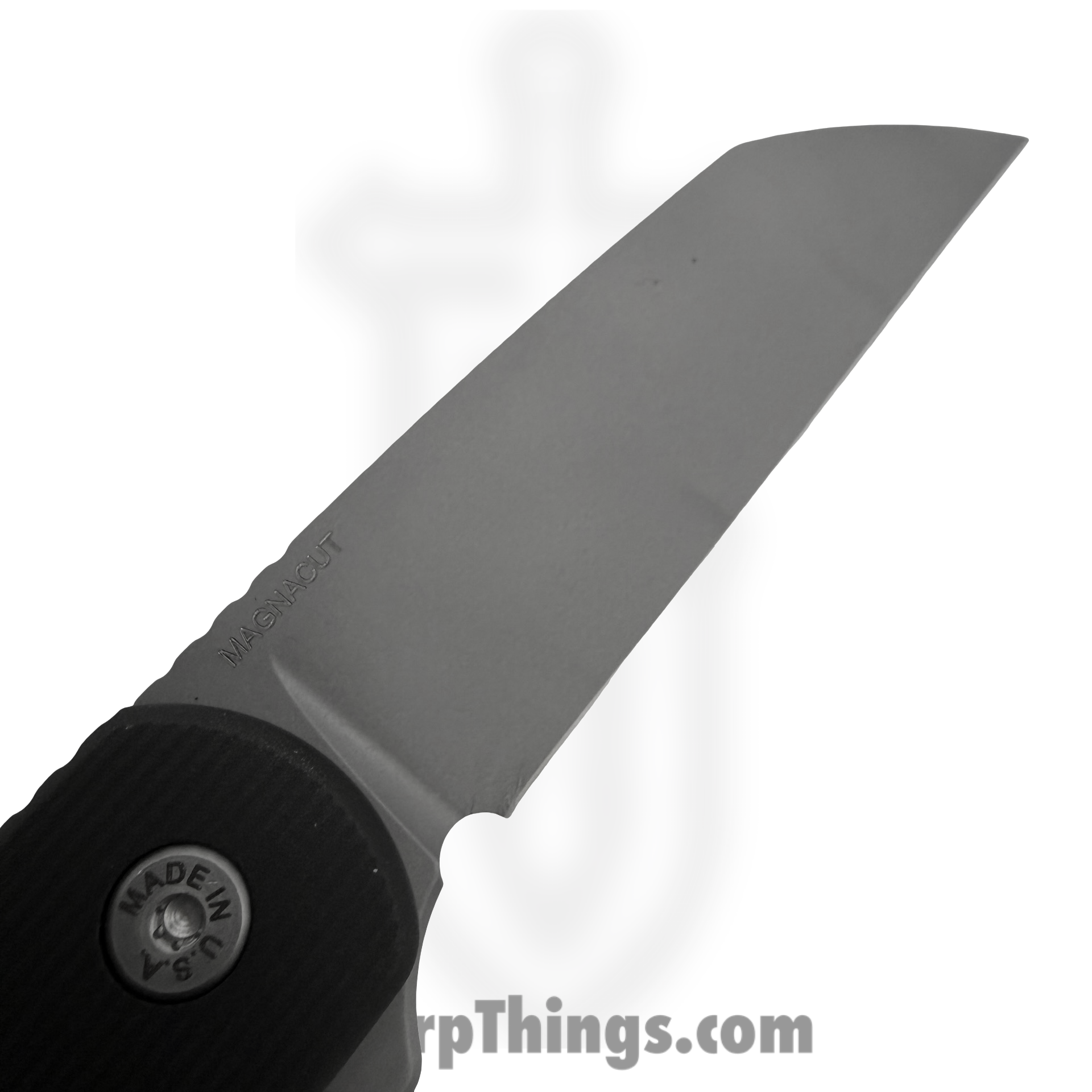 ABW - ABW-M2-SW-BK - Model 2 - Folding Knife - CPM MagnaCut Stonewash Sheepsfoot - 6061-T6 Aluminum - Black - Image 5