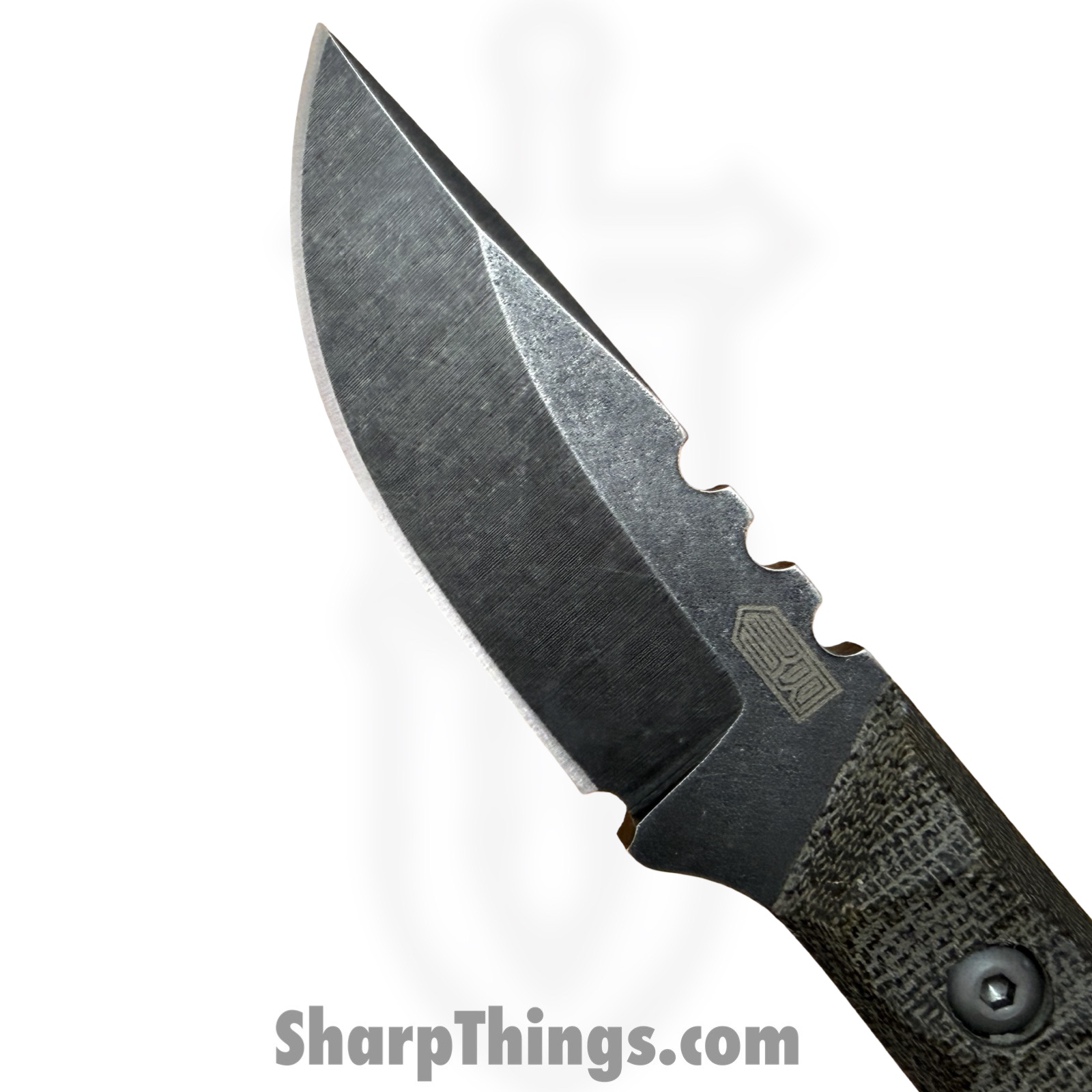 Bald Man K&T - BaldBS2602 - Thicker Clipper - Fixed Blade Knife - CPM CruWear Stonewash Clip Point - Canvas - OD Green - Image 7