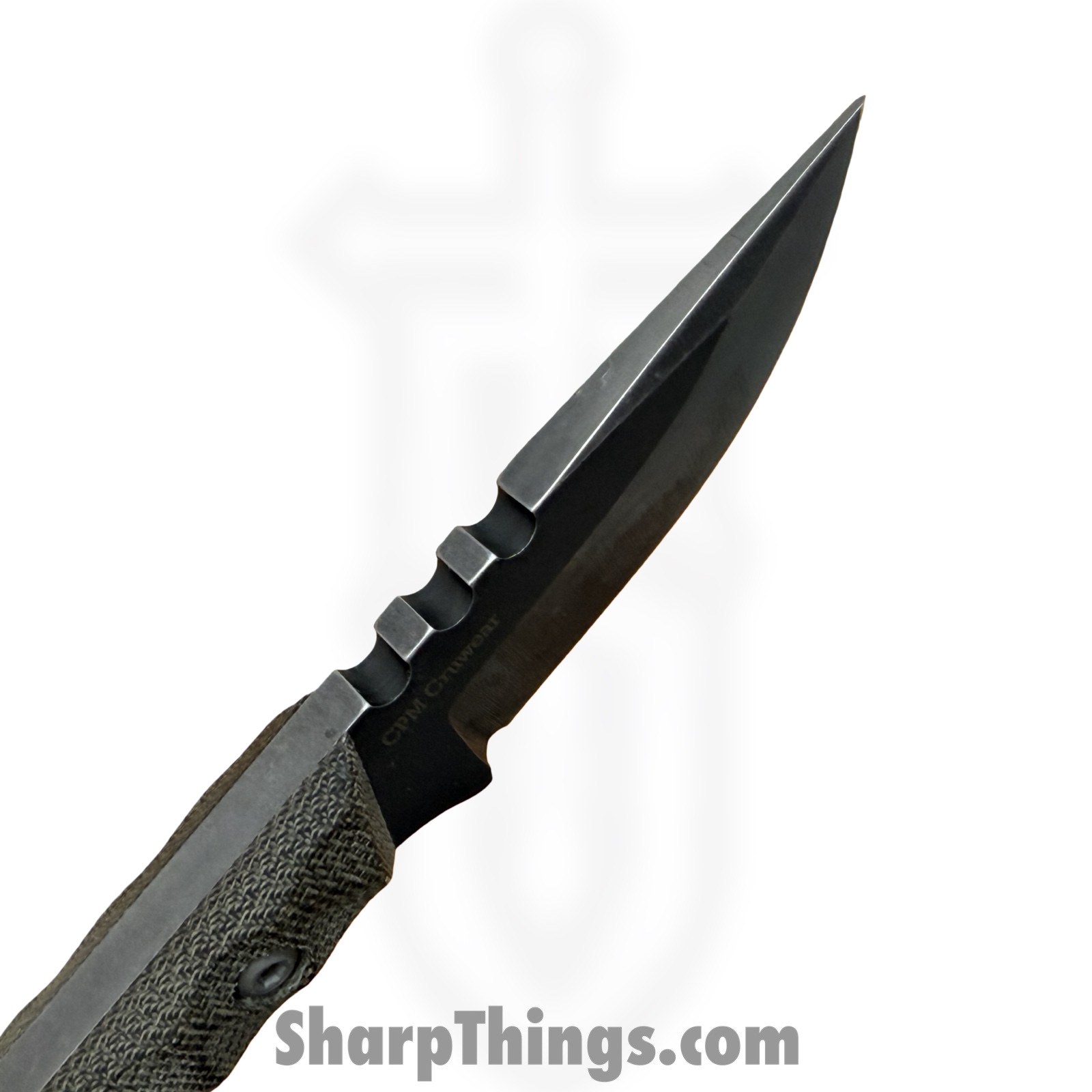 Bald Man K&T - BaldBS2602 - Thicker Clipper - Fixed Blade Knife - CPM CruWear Stonewash Clip Point - Canvas - OD Green - Image 8
