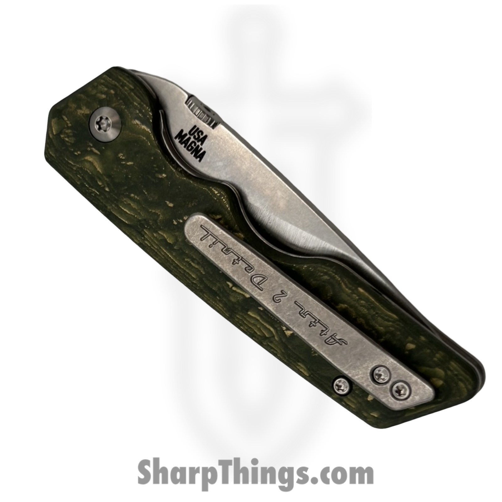 Attention 2 Detail Mercantile - A2DBS26005 - MK3 - Folding Knife - CPM MagnaCut Drop Point - Titanium - Money CamoQuartz - Image 3