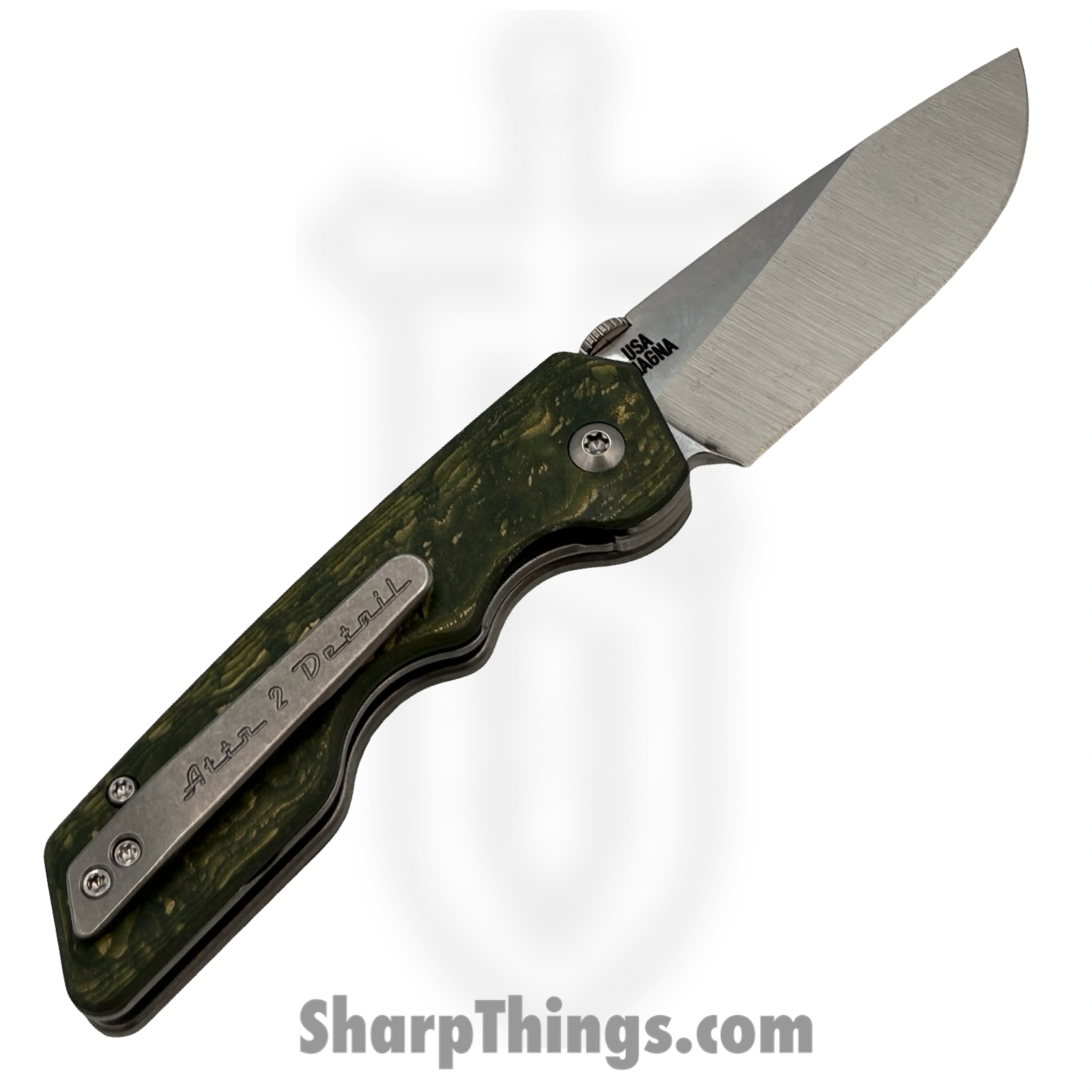 Attention 2 Detail Mercantile - A2DBS26005 - MK3 - Folding Knife - CPM MagnaCut Drop Point - Titanium - Money CamoQuartz - Image 2