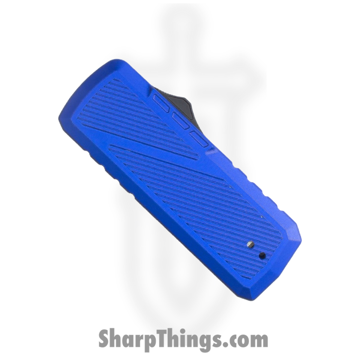 TacKnives - BZ011965-BL - Zipper - Assisted Open Knife - SK5 HC Satin Razor - Ano Aluminum - Blue - Image 3
