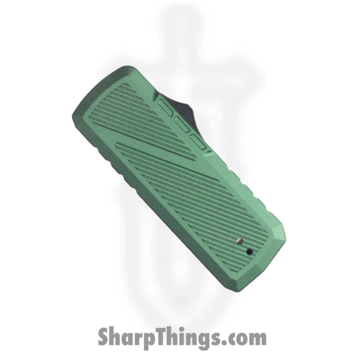 TacKnives - BZ011965-GN - Zipper - Assisted Open Knife - SK5 HC Satin Razor - Ano Aluminum - Green - Image 3