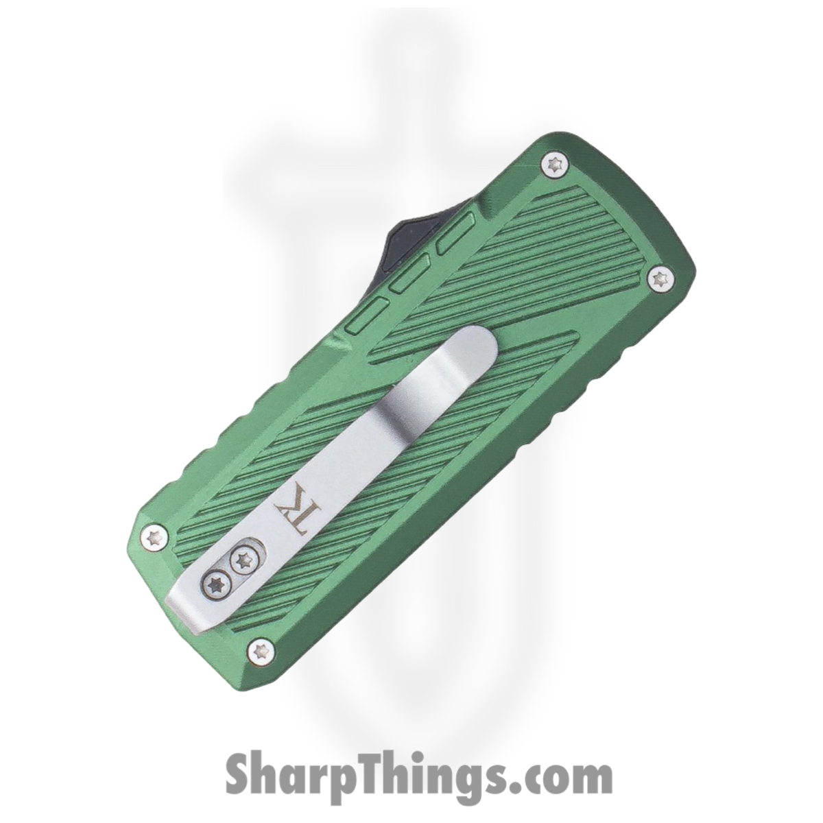 TacKnives - BZ011965-GN - Zipper - Assisted Open Knife - SK5 HC Satin Razor - Ano Aluminum - Green - Image 4