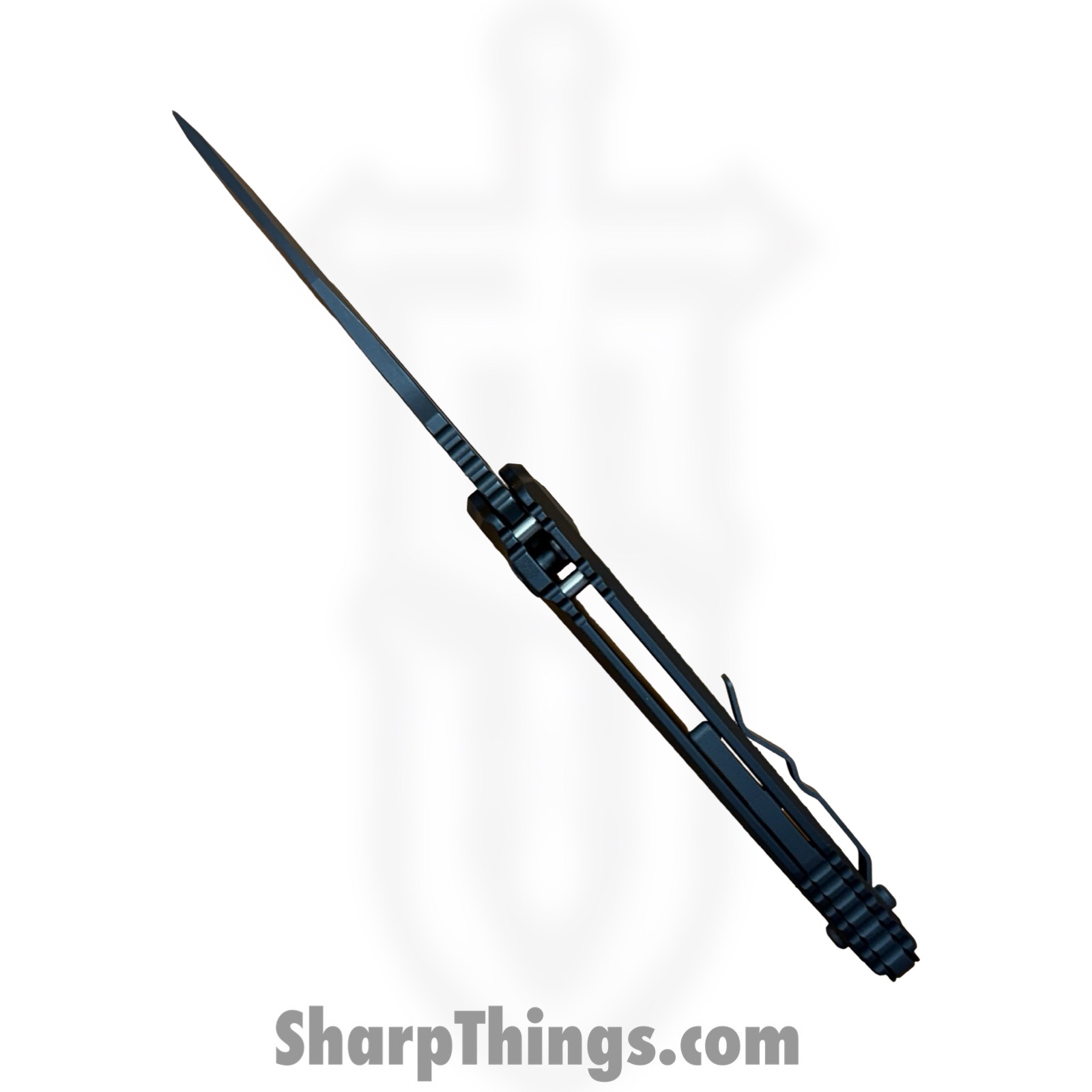 Heretic Knives - H000-6A-T - Wraith Tactical - Automatic Knife - CPM S35VN Coated Clip Point - Aluminum CF Bolster - Black - Image 8