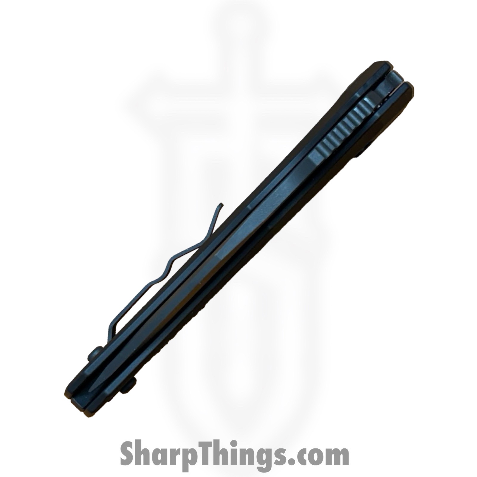 Heretic Knives - H000-6A-T - Wraith Tactical - Automatic Knife - CPM S35VN Coated Clip Point - Aluminum CF Bolster - Black - Image 3