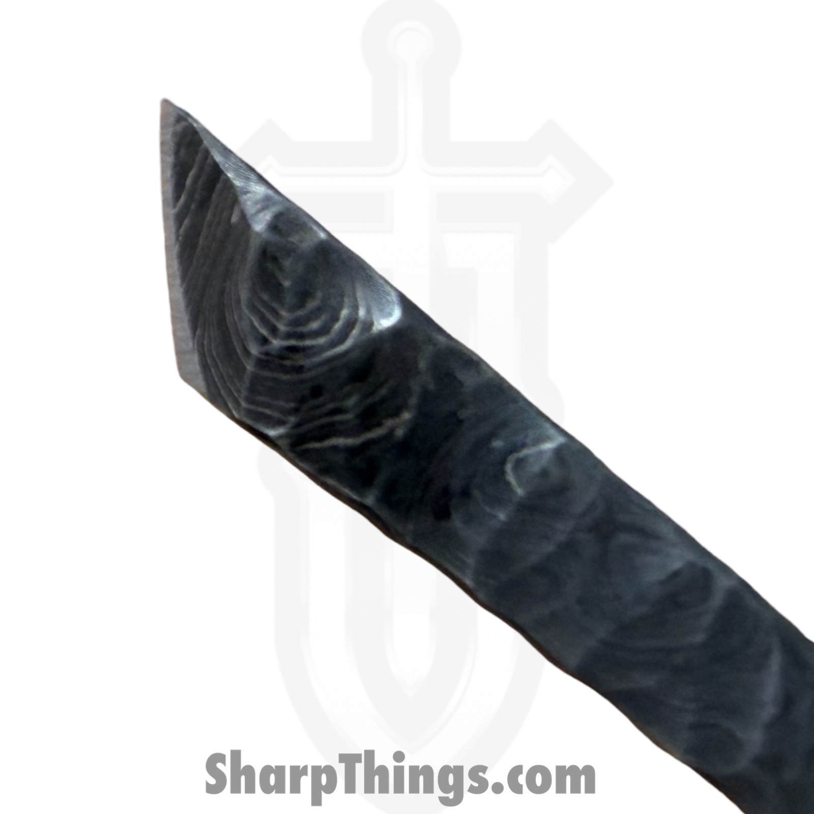 Lex Rex - LEXBS26008-2 - Keychain Scraps - Fixed Blade Knife - Damascus Kiridashi - Skeletonized - Brown - Image 8