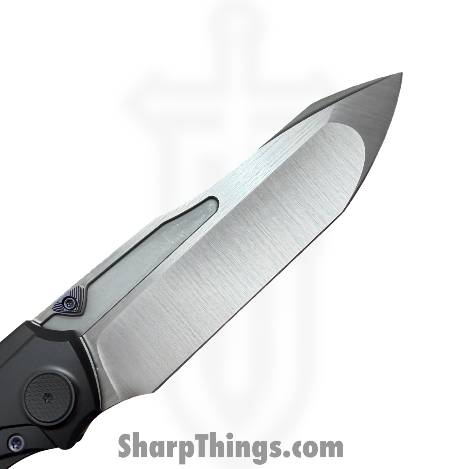 Null Knives - NULLBS2603 - Vandal - Folding Knife - Vanax SuperClean Satin Tanto - Titanium FATCarbon - Purple Haze - Image 4