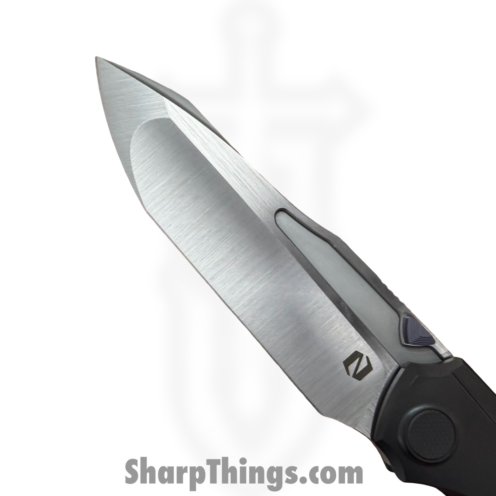 Null Knives - NULLBS2603 - Vandal - Folding Knife - Vanax SuperClean Satin Tanto - Titanium FATCarbon - Purple Haze - Image 5
