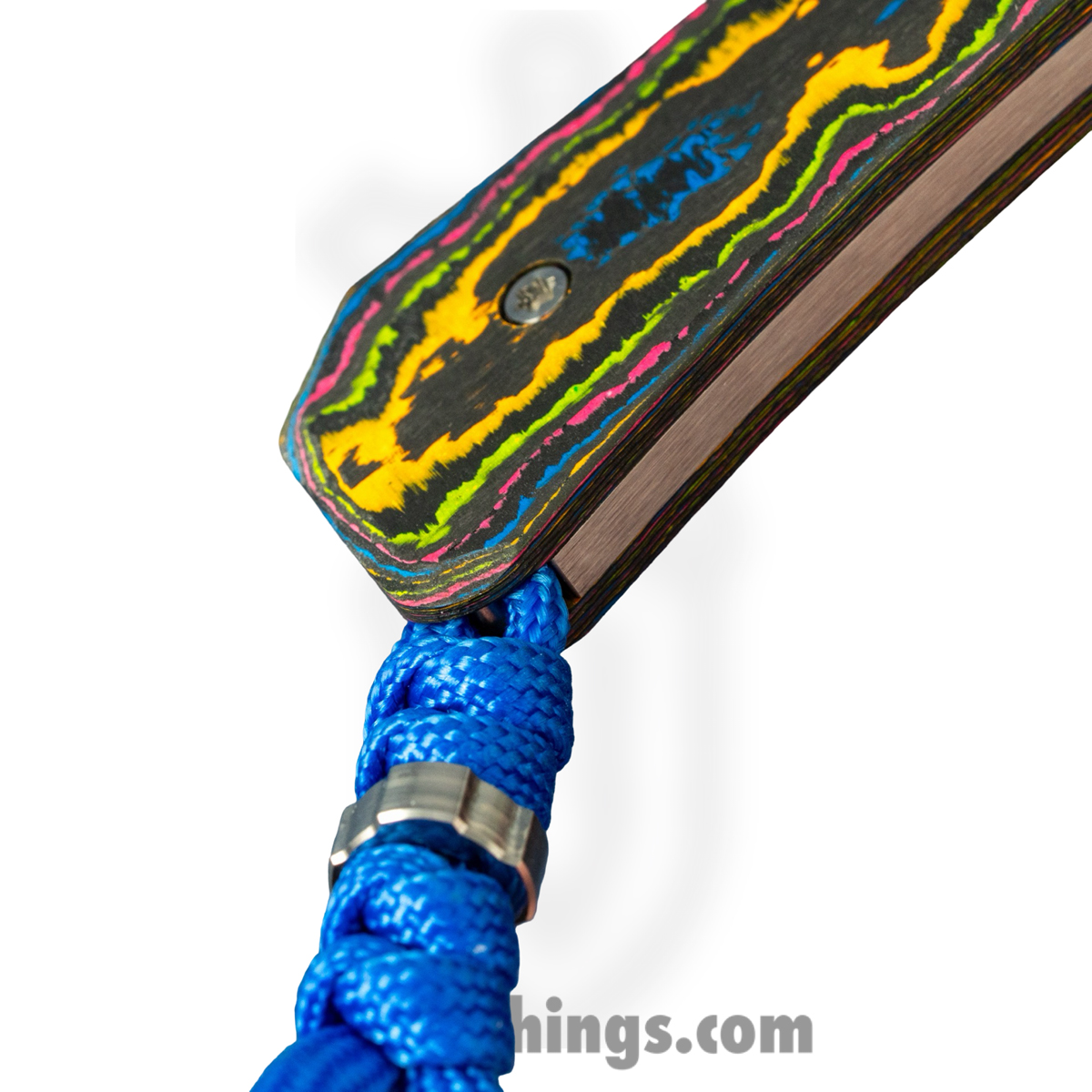 Jack Wolf Knives - PIONE-FX-01-CC-80S - Pioneer FIXedc - Fixed Blade Knife - CPM S90V Satin Drop Point - FatCarbon - 80's - Image 4