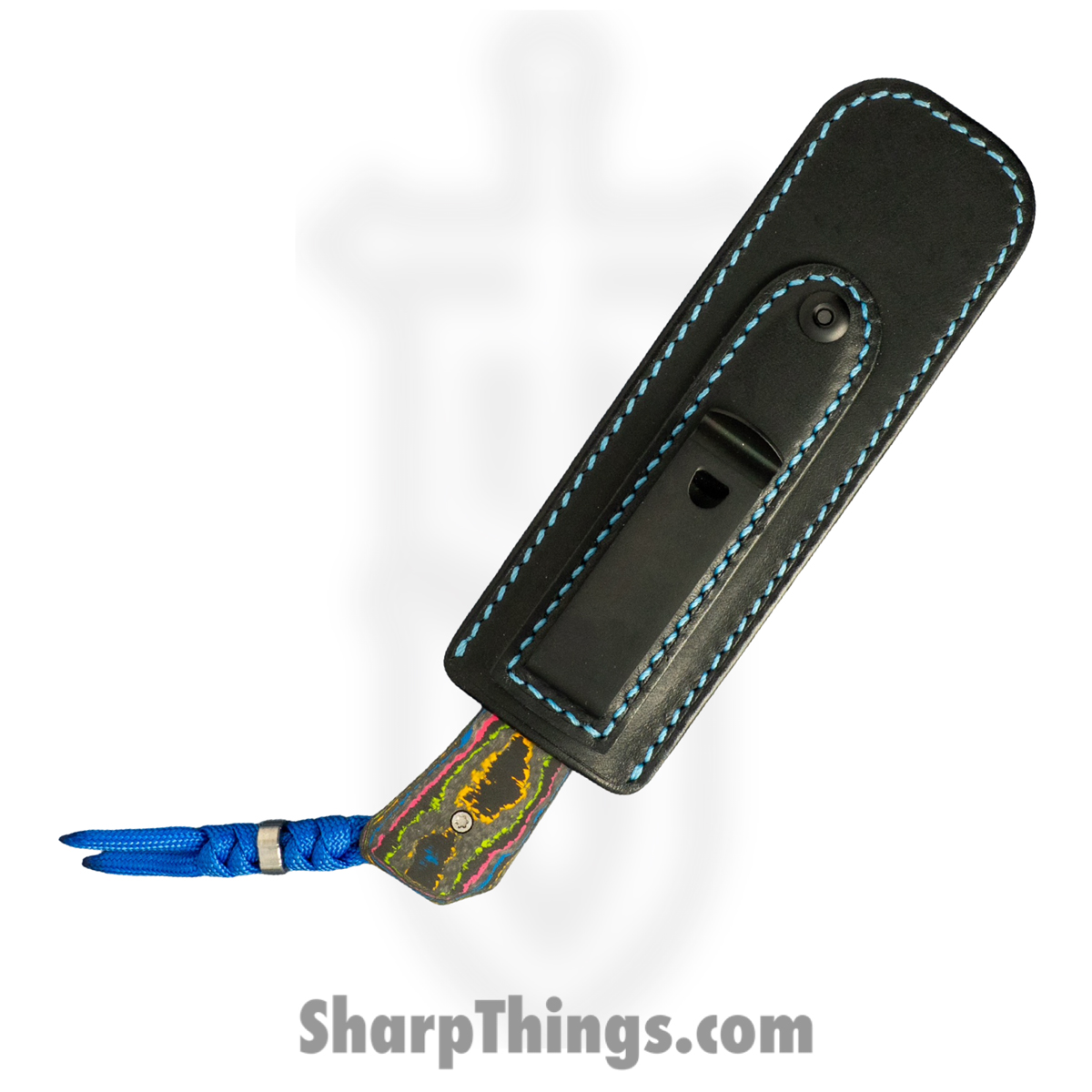 Jack Wolf Knives - PIONE-FX-01-CC-80S - Pioneer FIXedc - Fixed Blade Knife - CPM S90V Satin Drop Point - FatCarbon - 80's - Image 5