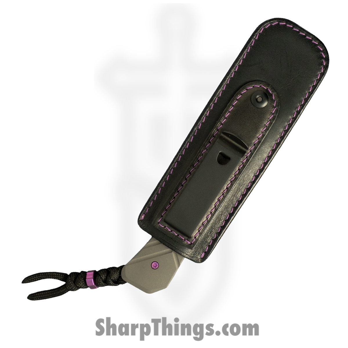 Jack Wolf Knives - PIONE-FX-01-TI-CH2 - Pioneer FIXedc - Fixed Blade Knife - CPM S90V Satin Drop Point - Titanium CH2 - Image 3