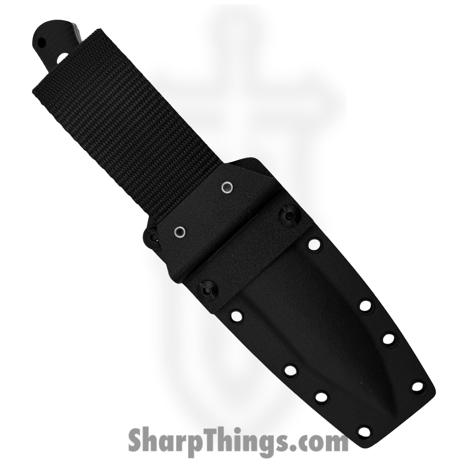 GiantMouse - Redington-DB-SW - Redington - Fixed Blade Knife - CPM MagnaCut Stonewash Clip Point - G10 - Double Black - Image 3