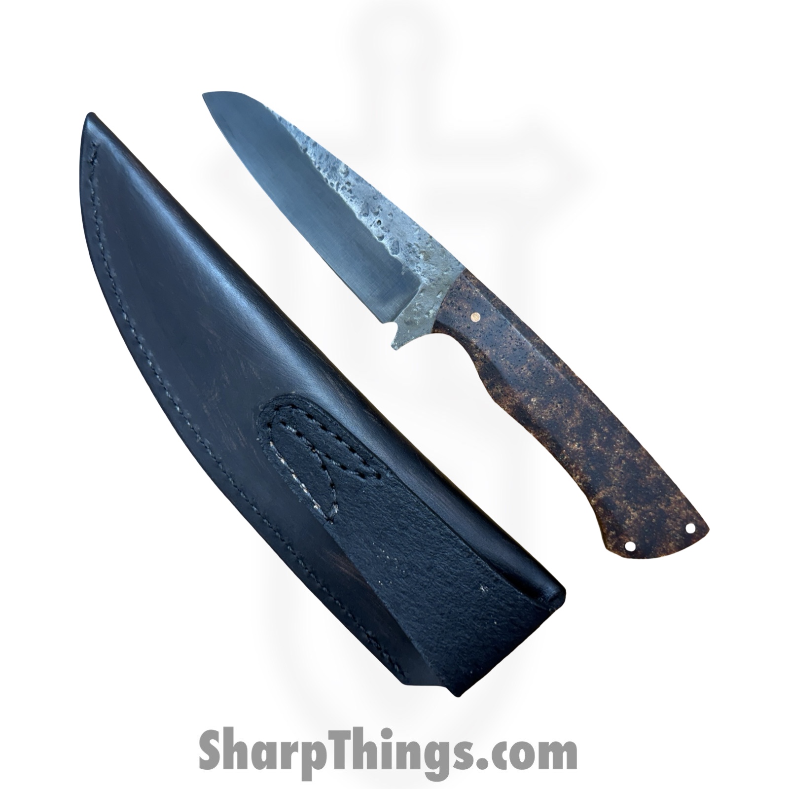 Red Monkey CK - RMCKBS2601 - Enterprise - Fixed Blade Knife - 1095 HC Acid Wash Wharncliffe - Copper Grip X - Copper - Image 3