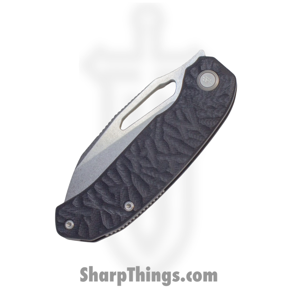 TacKnives - TACKBS2603 - Magnificient Beast - Folding Knife - 14C28N Stonewash Modified Sheepsfoot - G10 - Black - Image 3