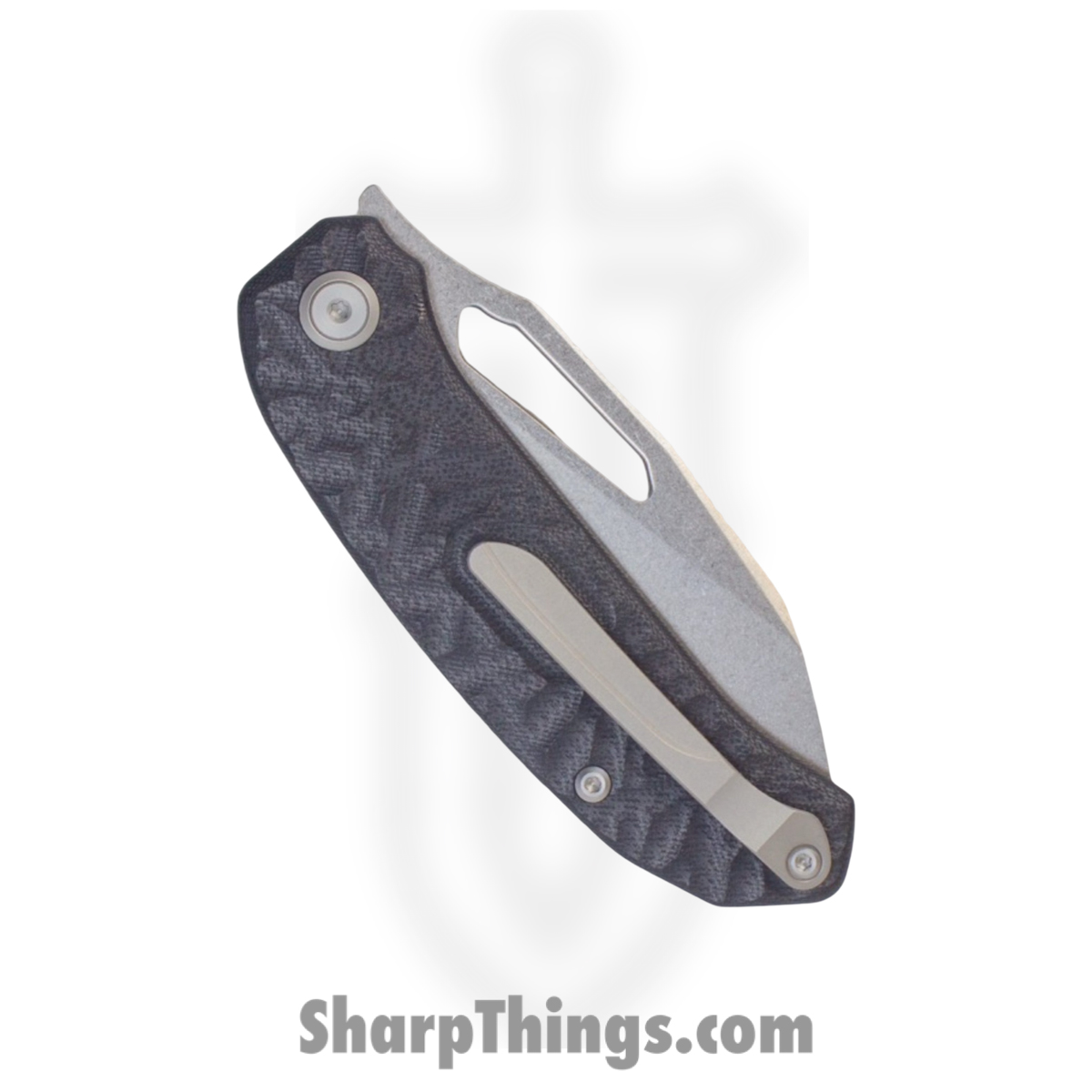 TacKnives - TACKBS2603 - Magnificient Beast - Folding Knife - 14C28N Stonewash Modified Sheepsfoot - G10 - Black - Image 4