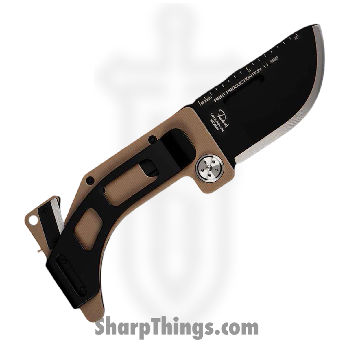 WithArmour - WA-2418-TN - UltraThin DAV™ Lock Card - Folding Knife - 14C25N Coated Drop Point - G10 - Tan Red - Image 2
