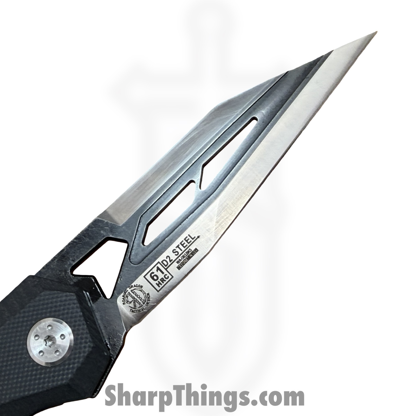 WithArmour - WA-081BKS - Hawk Eye - Folding Knife - D2 Two Tone Wharncliffe - G10 - Black - Image 7
