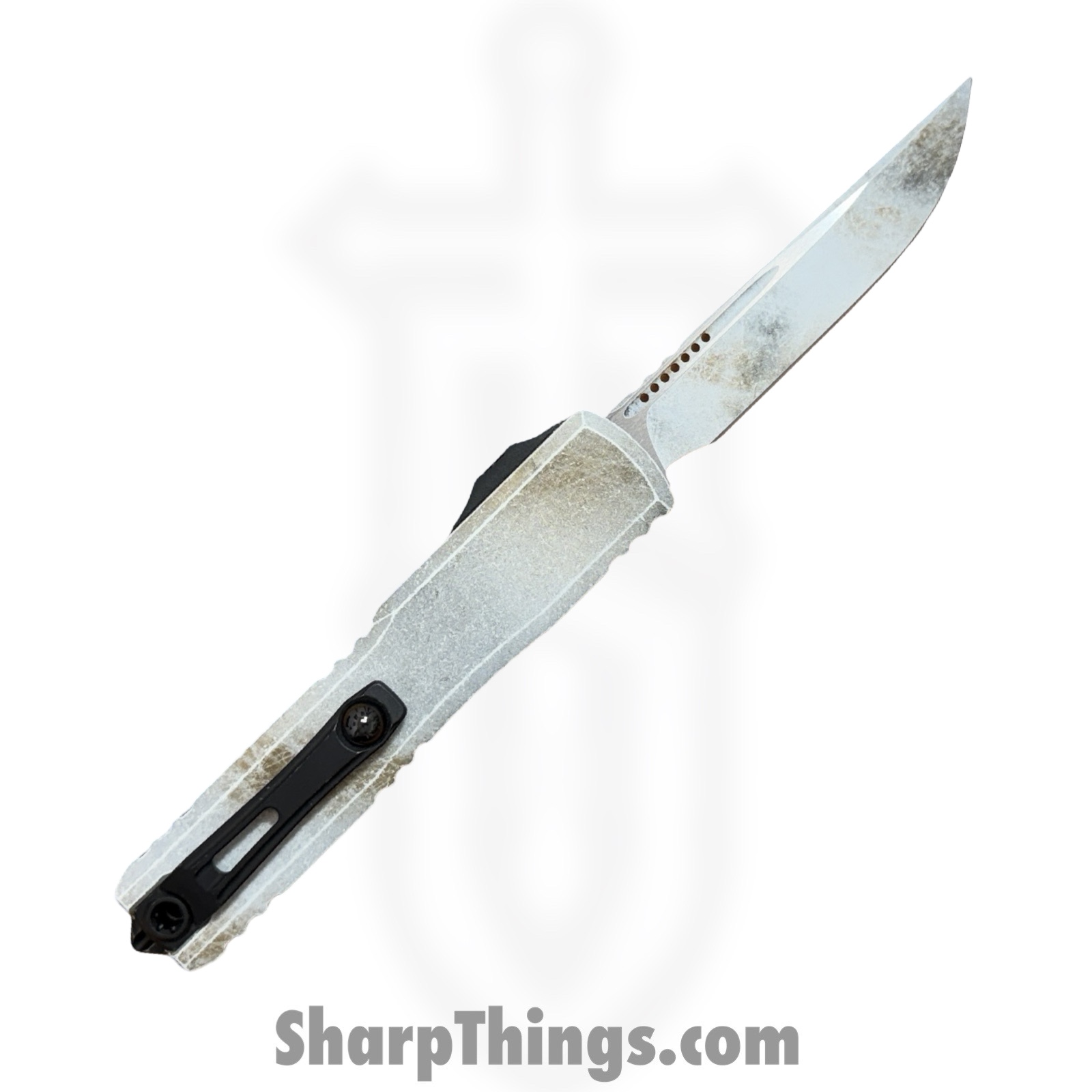 Microtech - 11214-1SAD - Ultratech Gen IV Sand Trooper - OTF Auto - M390MK Apocalyptic Drop Point - Aluminum - White - Image 2