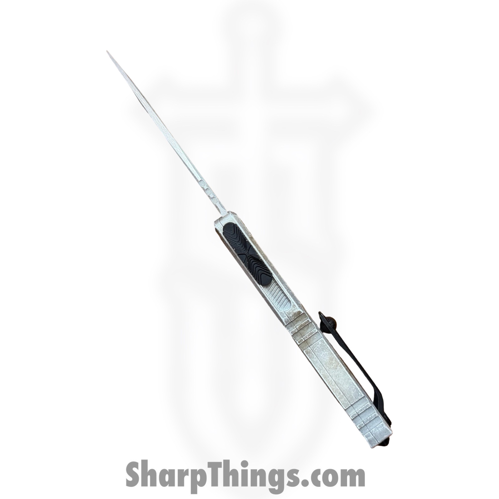 Microtech - 11214-1SAD - Ultratech Gen IV Sand Trooper - OTF Auto - M390MK Apocalyptic Drop Point - Aluminum - White - Image 3