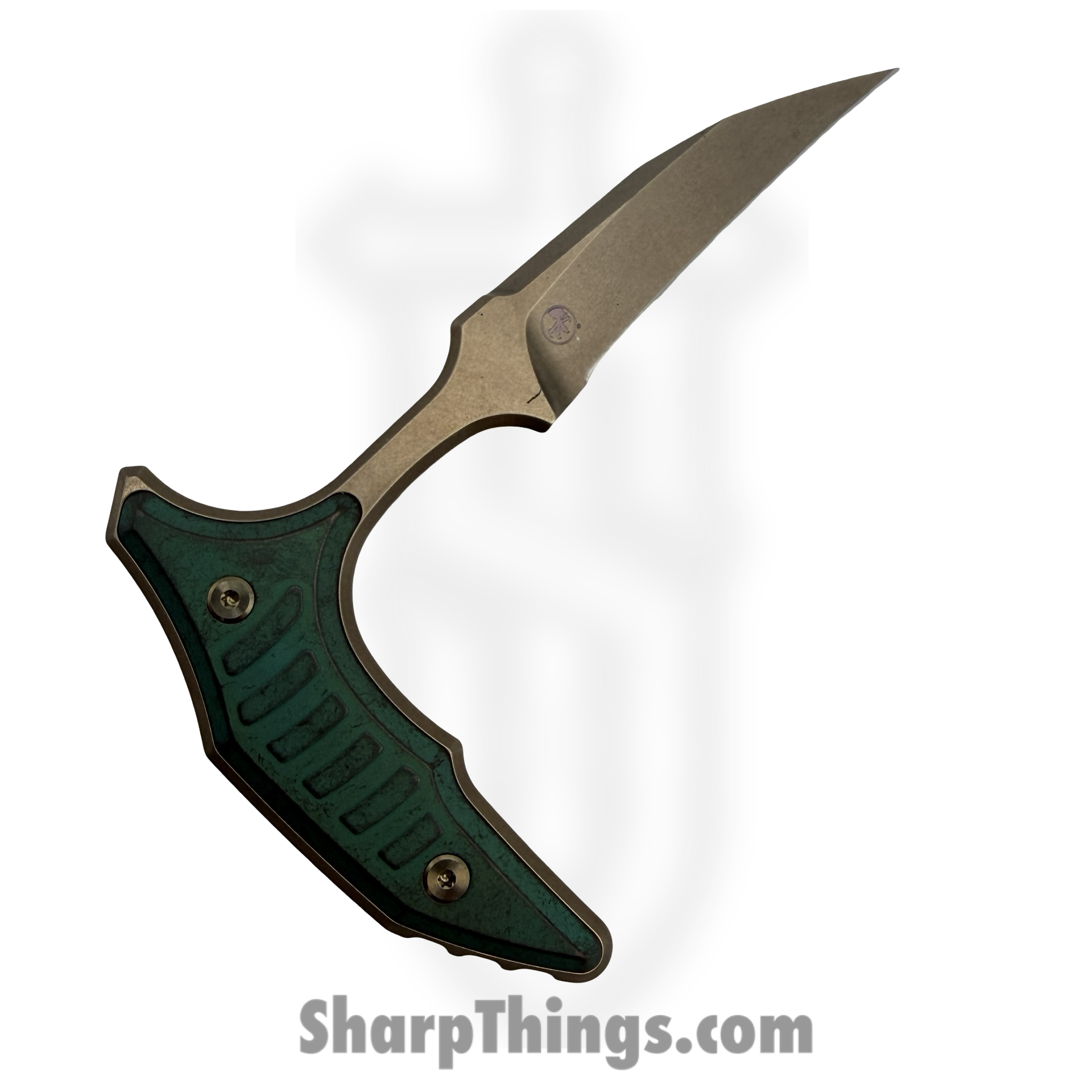 Microtech - 218-13MS1 - BEE - Fixed Blade Knife - M390MK Bronzed Wharncliffe - Titanium - Bronze - Image 2