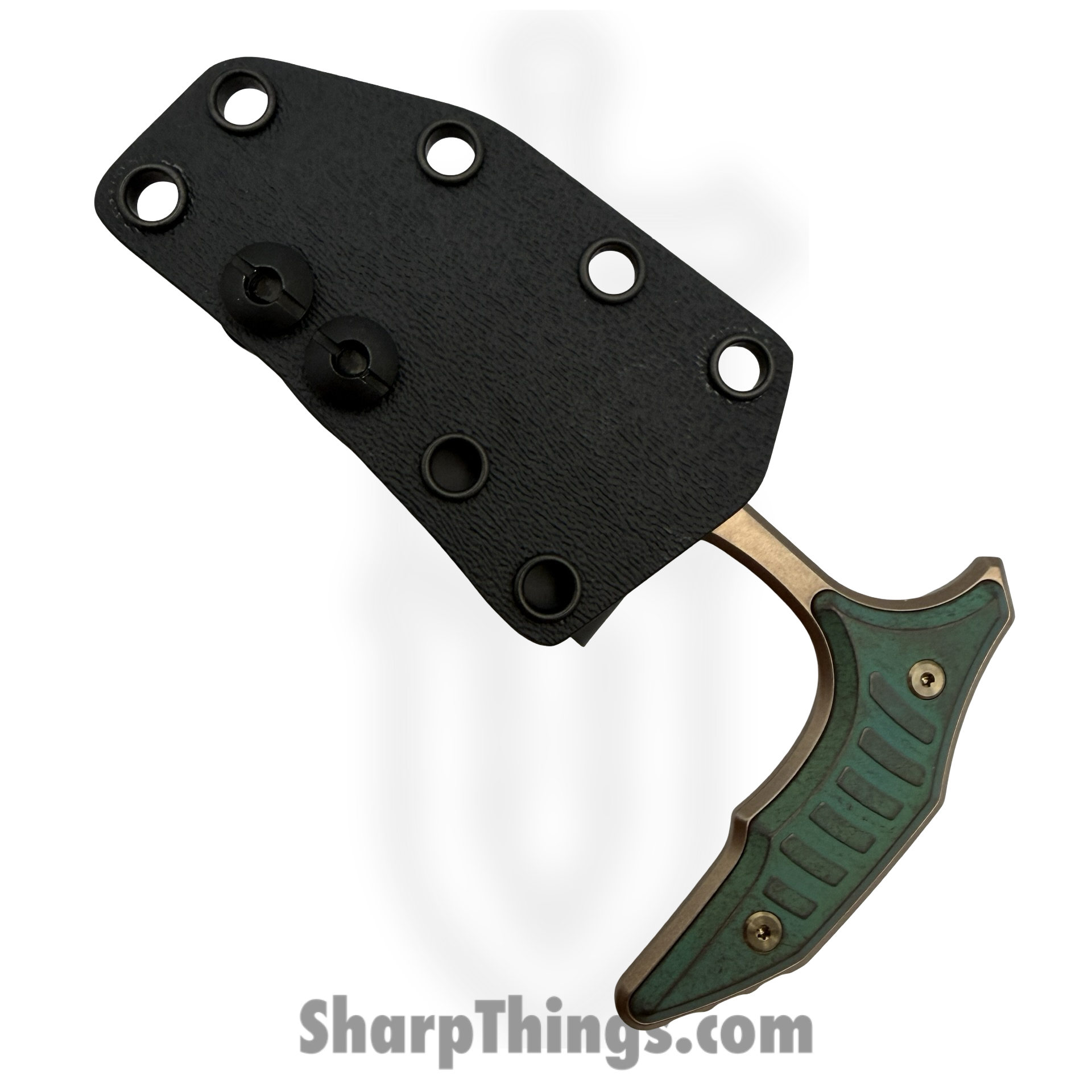 Microtech - 218-13MS1 - BEE - Fixed Blade Knife - M390MK Bronzed Wharncliffe - Titanium - Bronze - Image 3