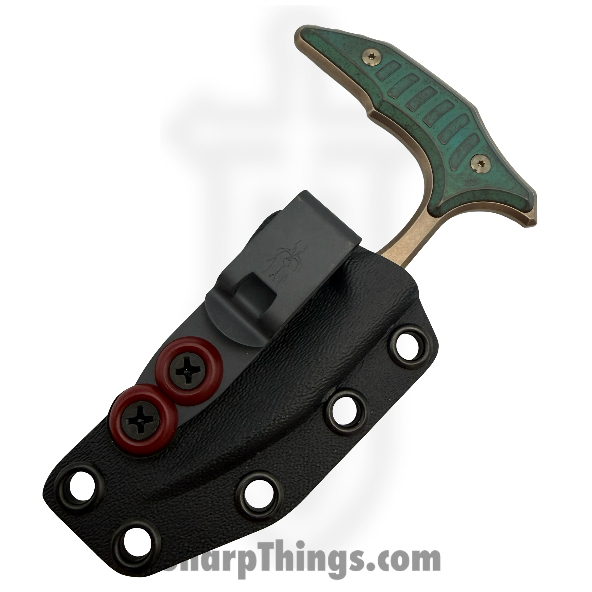 Microtech - 218-13MS1 - BEE - Fixed Blade Knife - M390MK Bronzed Wharncliffe - Titanium - Bronze - Image 4