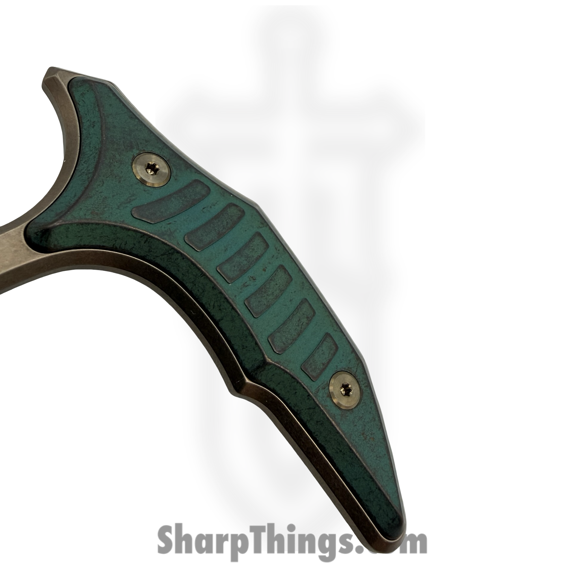 Microtech - 218-13MS1 - BEE - Fixed Blade Knife - M390MK Bronzed Wharncliffe - Titanium - Bronze - Image 5