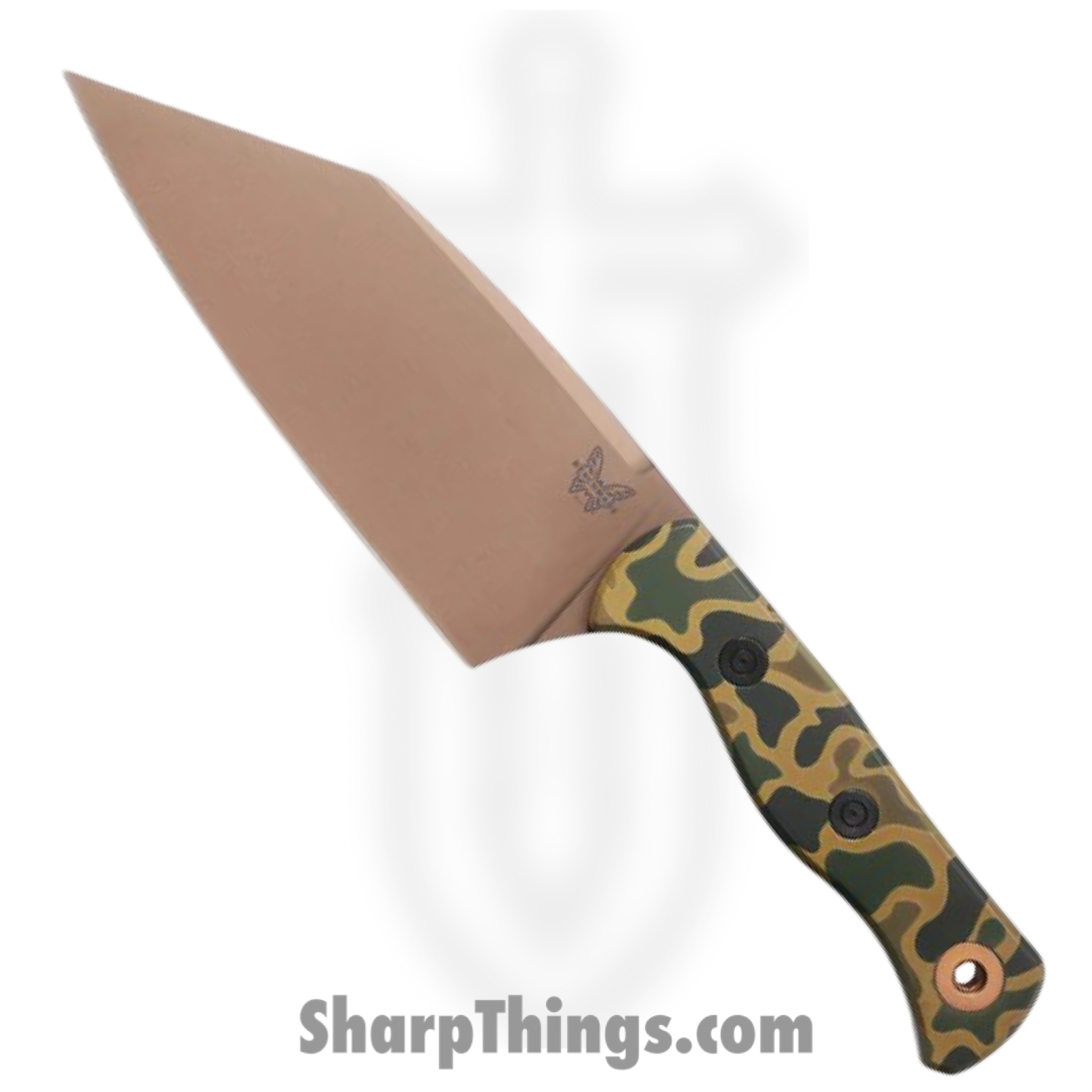 Benchmade - 4010FE-261 - Limited Edition Station Knife - Fixed Blade Knife - CPM 154 Coated Wharncliffe - Aluminum - Camo