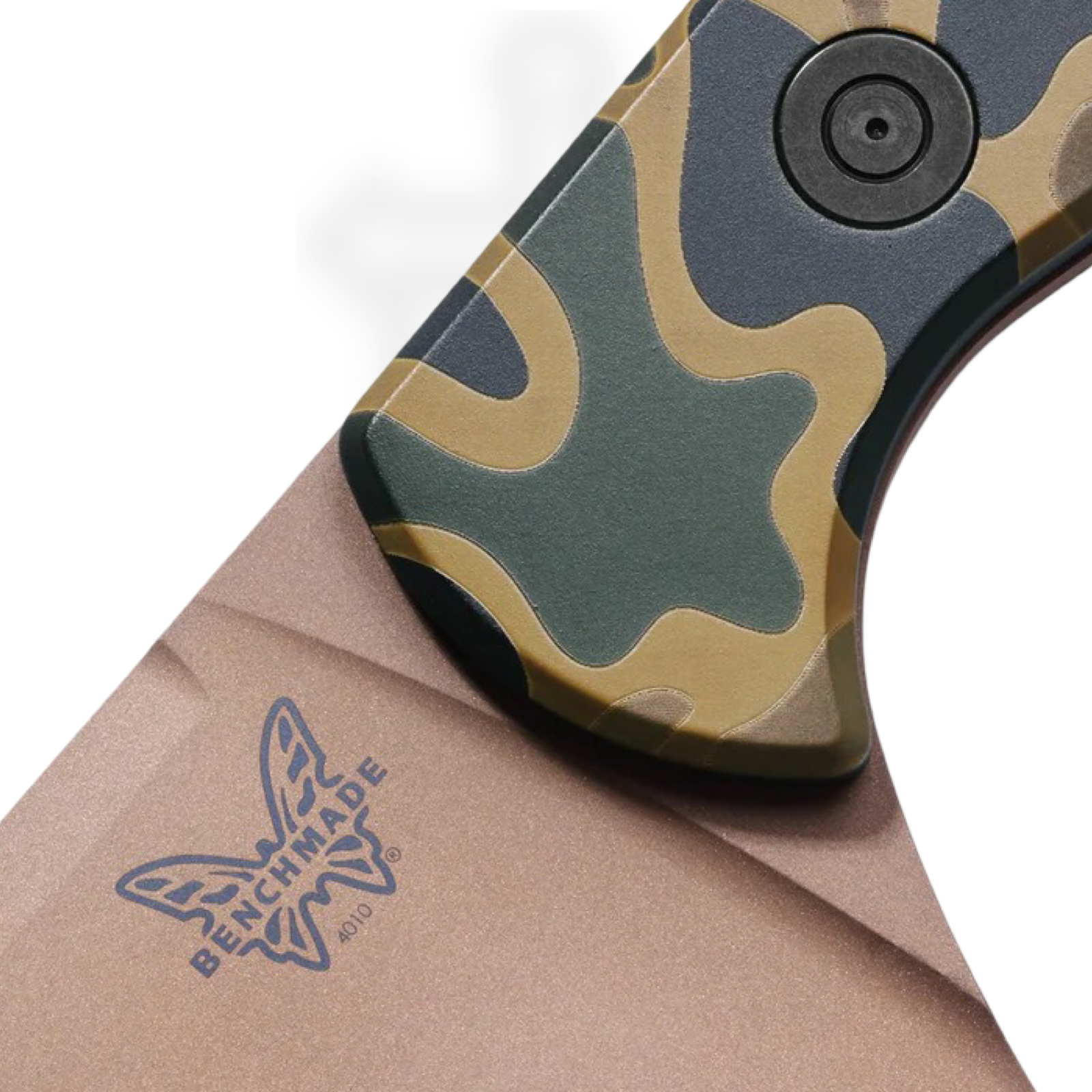 Benchmade - 4010FE-261 - Limited Edition Station Knife - Fixed Blade Knife - CPM 154 Coated Wharncliffe - Aluminum - Camo - Image 3