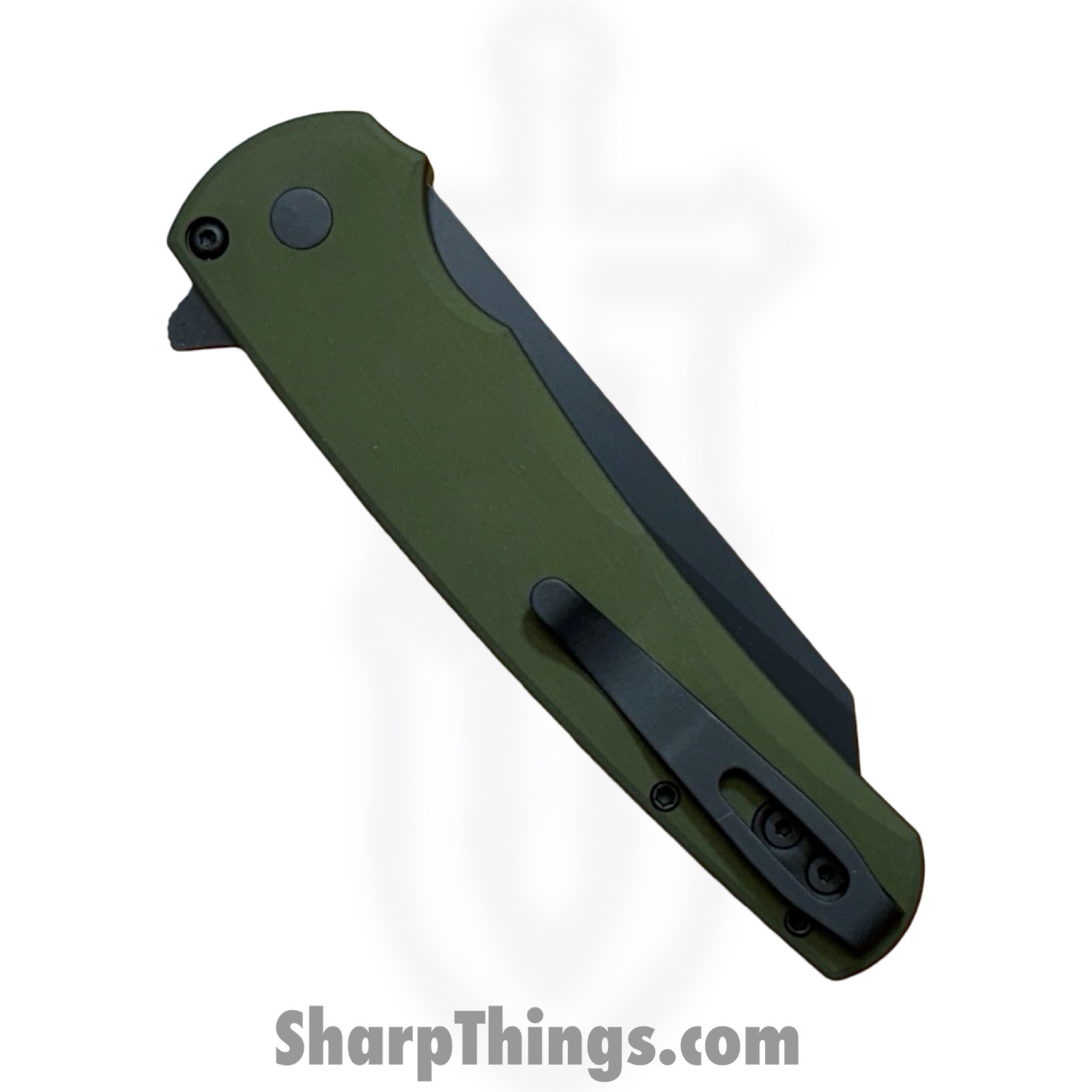 ProTech - 5403-Green - Malibu - Folding Knife - CPM MagnaCut DLC Reverse Tanto - Aluminum - Green - Image 3