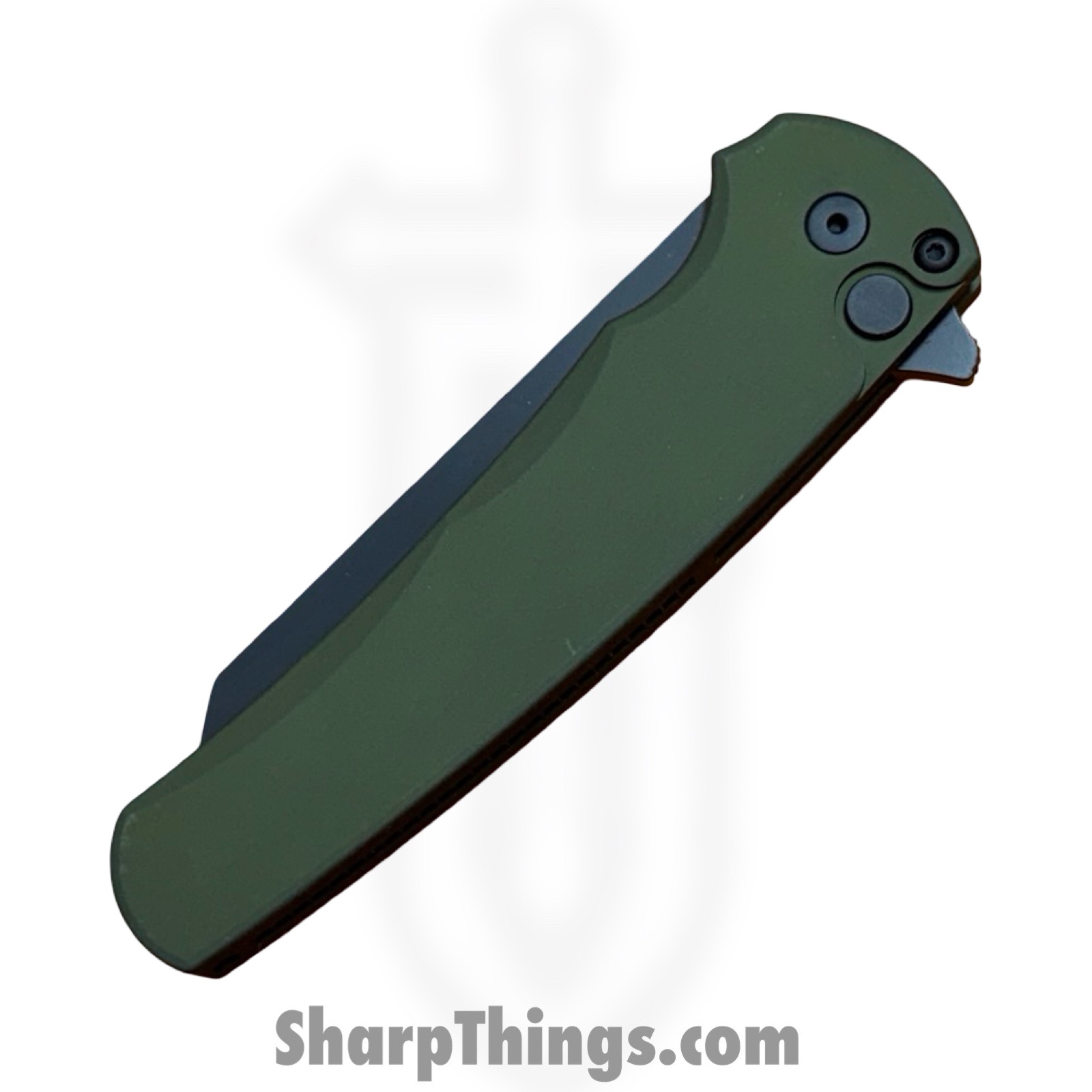 ProTech - 5403-Green - Malibu - Folding Knife - CPM MagnaCut DLC Reverse Tanto - Aluminum - Green - Image 4