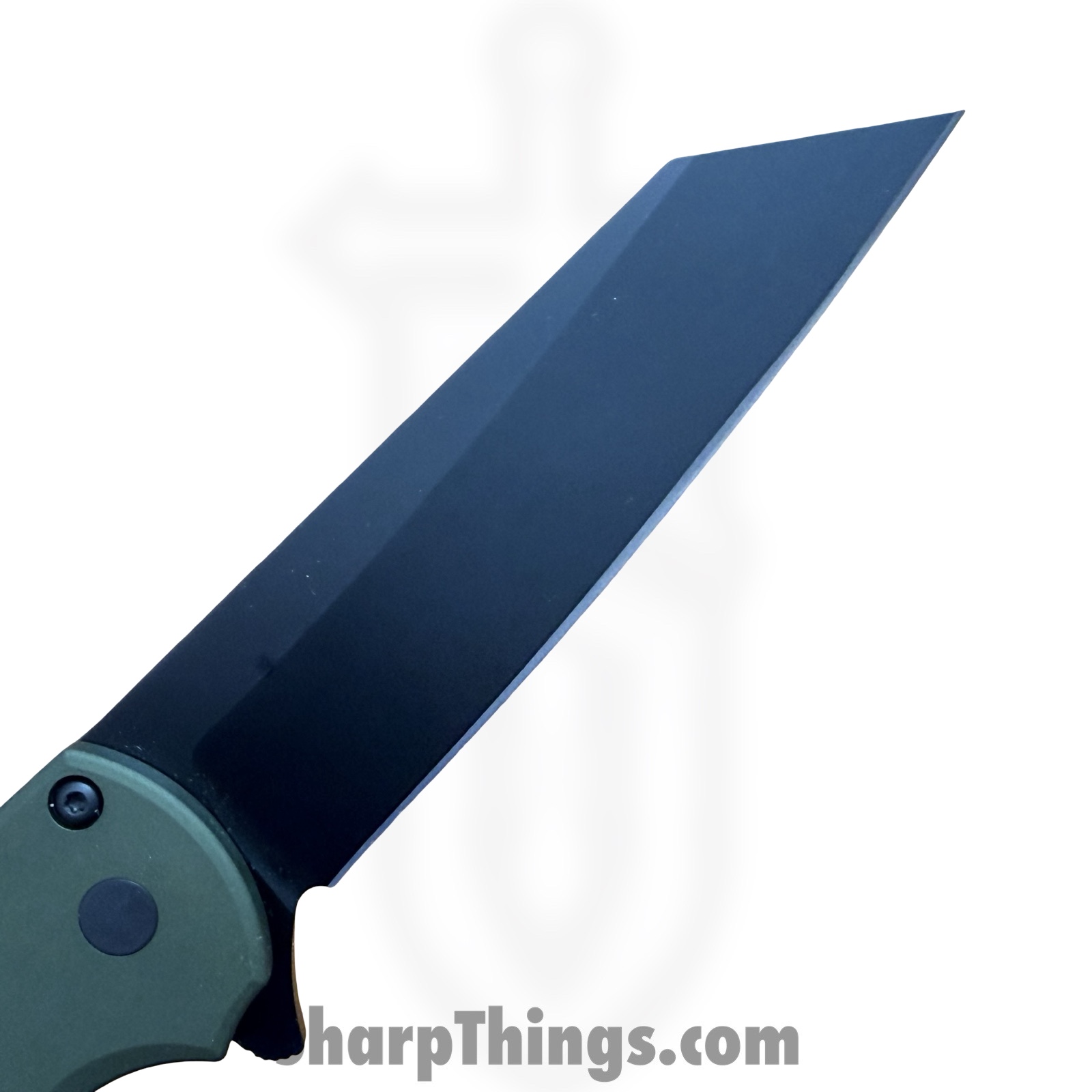 ProTech - 5403-Green - Malibu - Folding Knife - CPM MagnaCut DLC Reverse Tanto - Aluminum - Green - Image 5