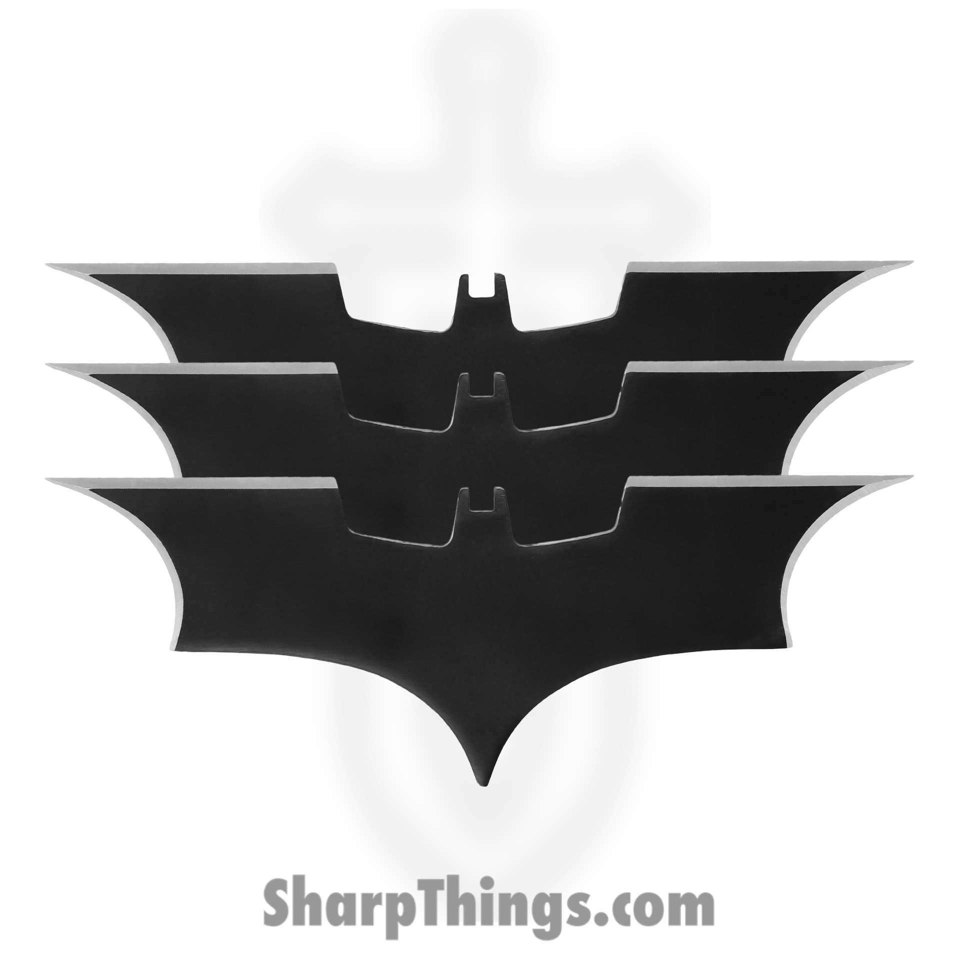 VOC - AB102BK - 8in Dark Knight Thowing set - Fixed Blade Knife - Stainless - Black - Image 2