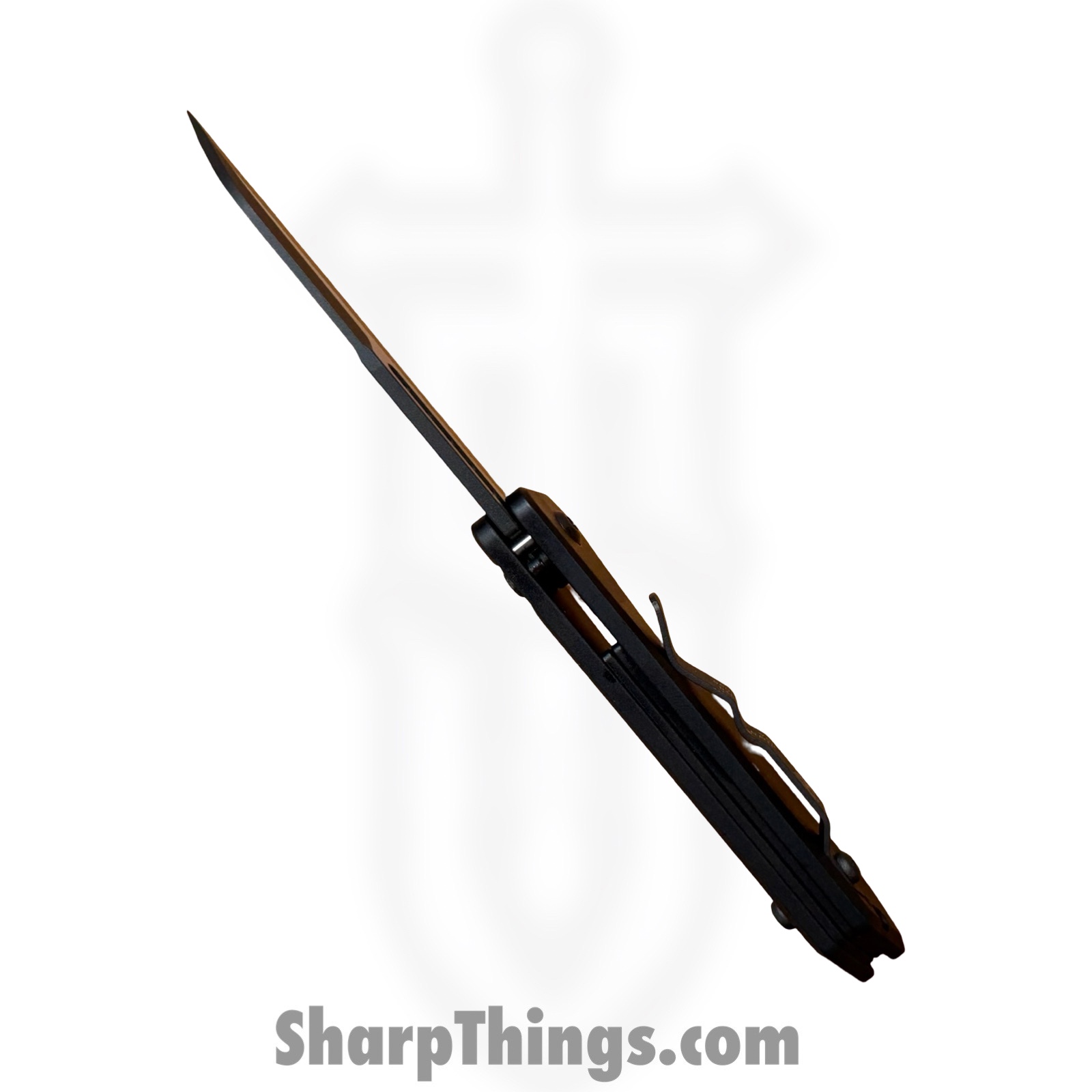Heretic Knives - H213-10A-T - Jinn Manual - Folding Knife - CPM MagnaCut Two Tone Wharncliffe - Aluminum - Black - Image 4