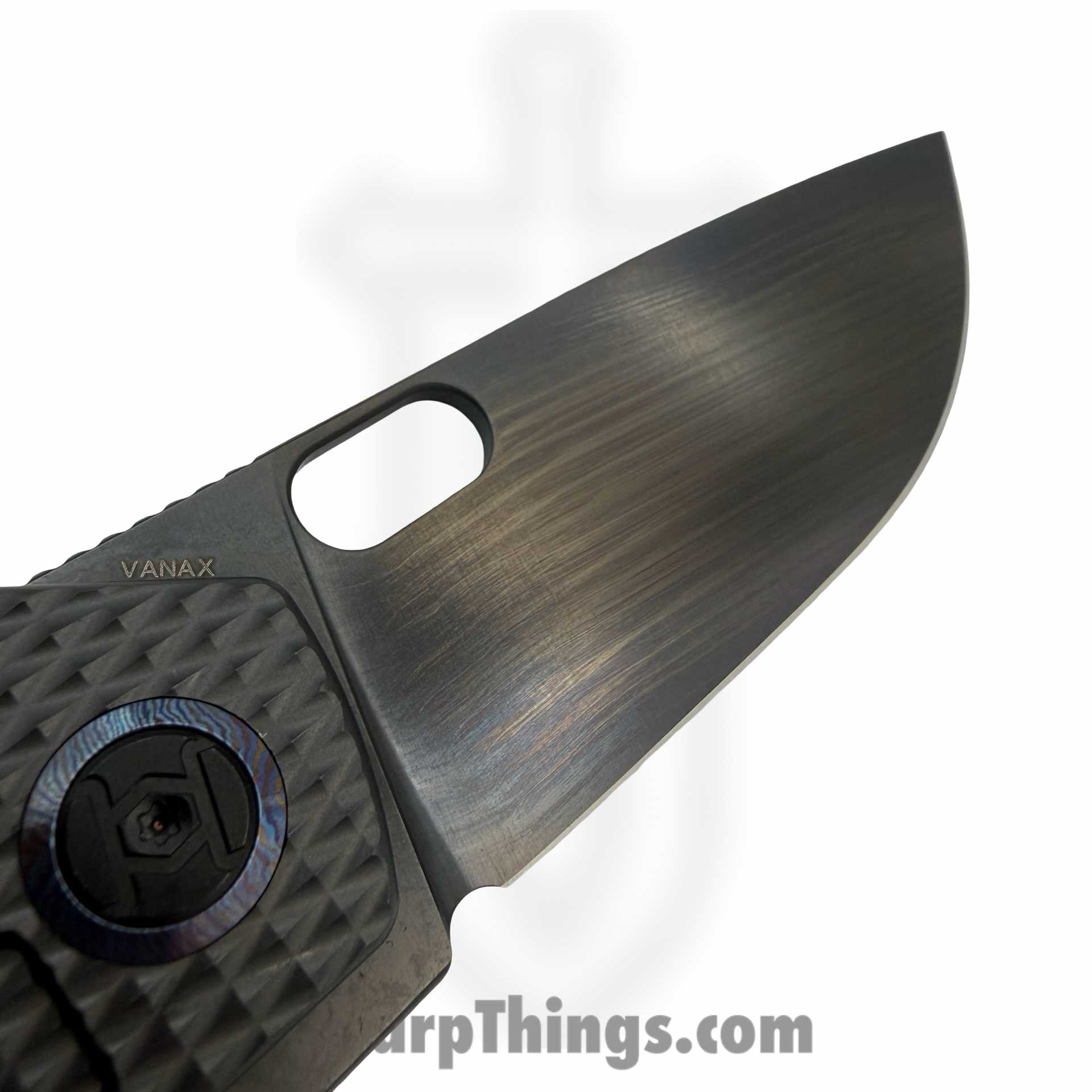 Kunwu - KUNK703LT4D - Tao III Framelock Blk DLC - Folding Knife - Vanax DLC Drop Point - Titanium - Black - Image 3