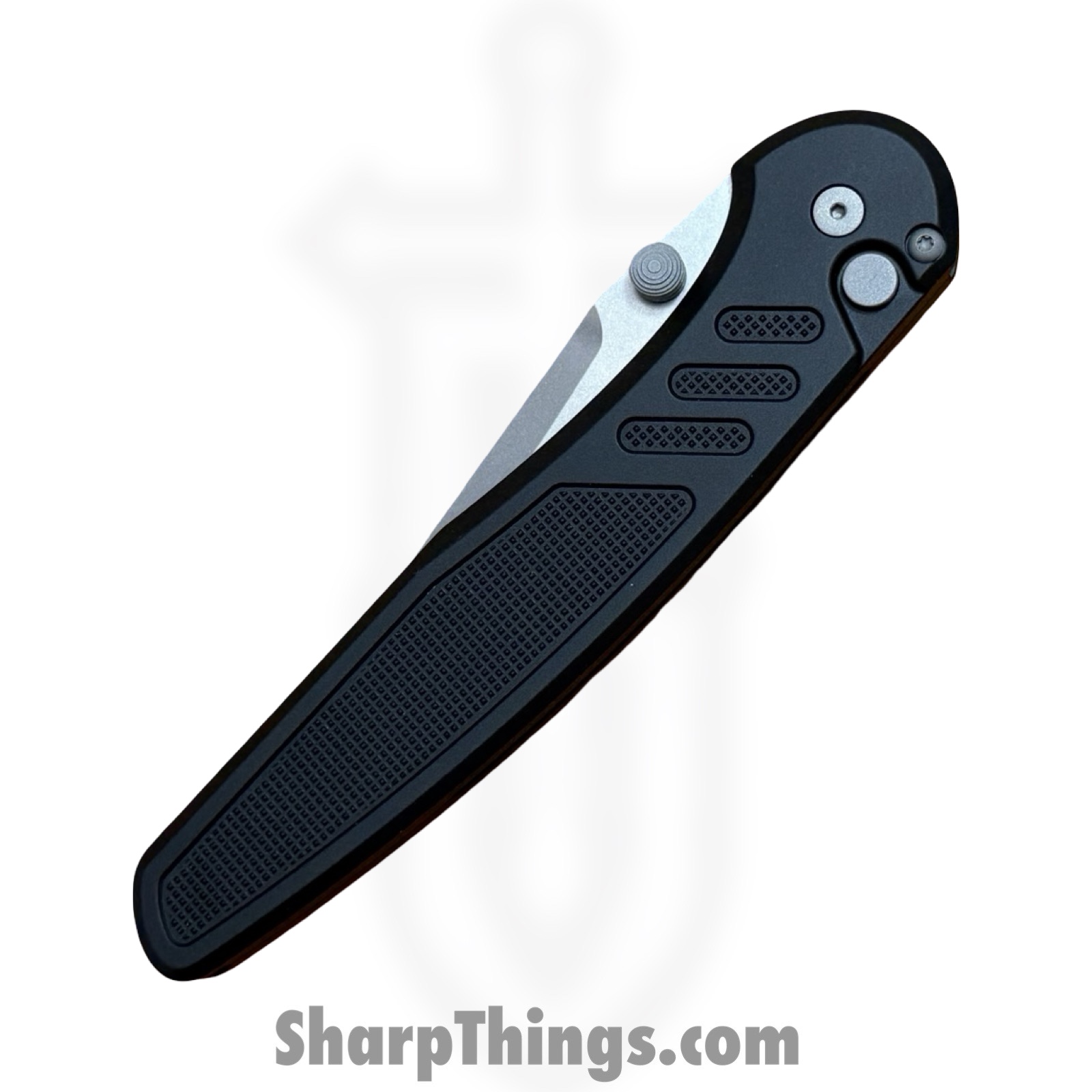 ProTech - PN1101 - Peace Neighbor Designed Avalon Thumb Stud - Folding Knife - CPM MagnaCut Stonewash Drop Point - Aluminum - Black - Image 5