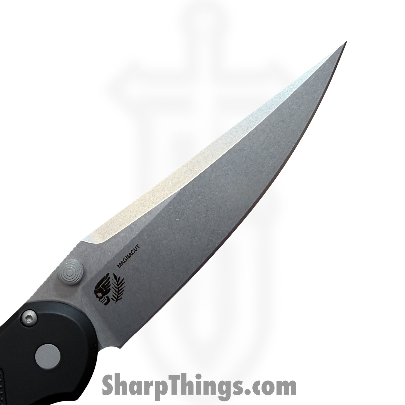 ProTech - PN1101 - Peace Neighbor Designed Avalon Thumb Stud - Folding Knife - CPM MagnaCut Stonewash Drop Point - Aluminum - Black - Image 4