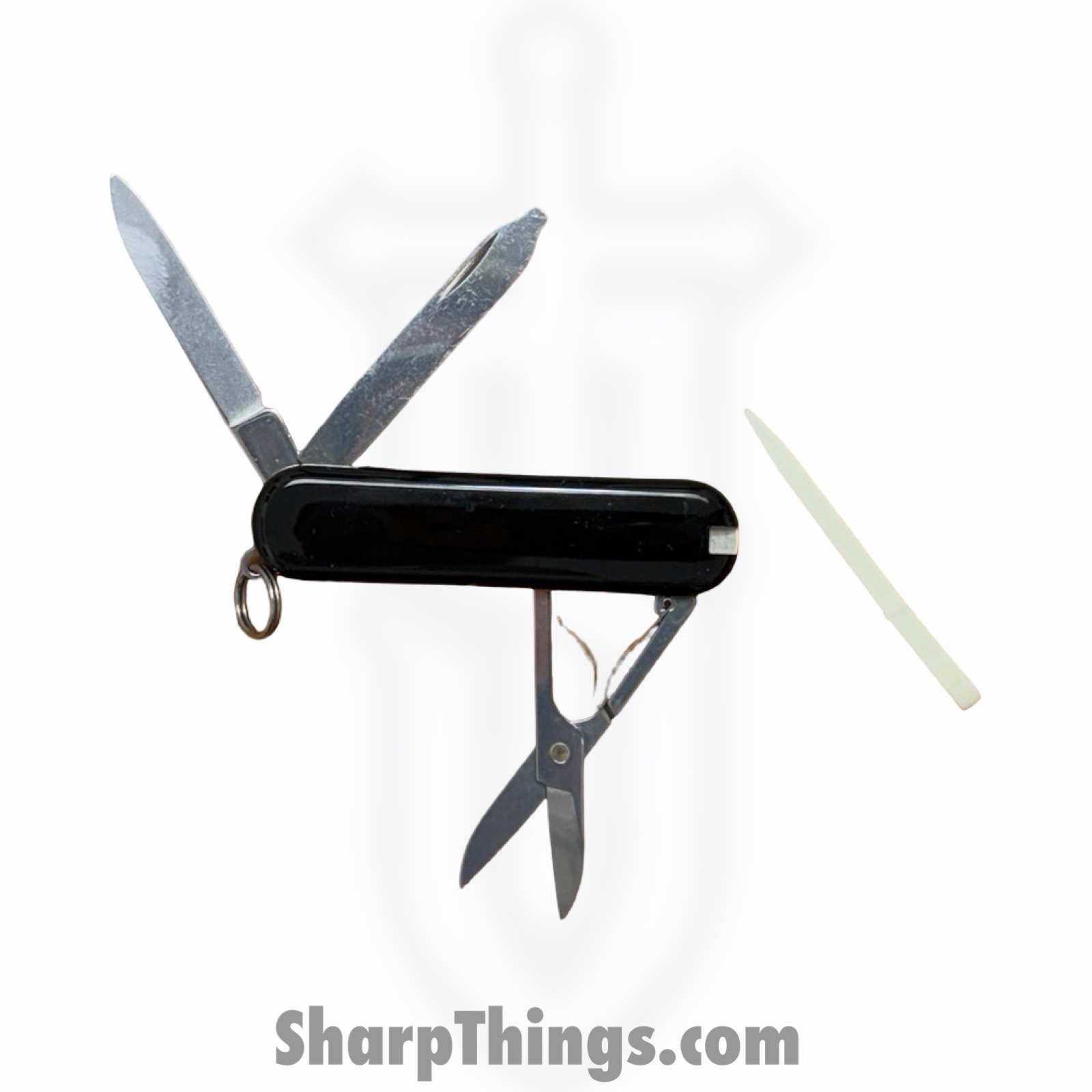 Victorinox - VN062233 - Classic - Folding Knife - Stainless Polished Drop Pont - ABS - Black - Image 3