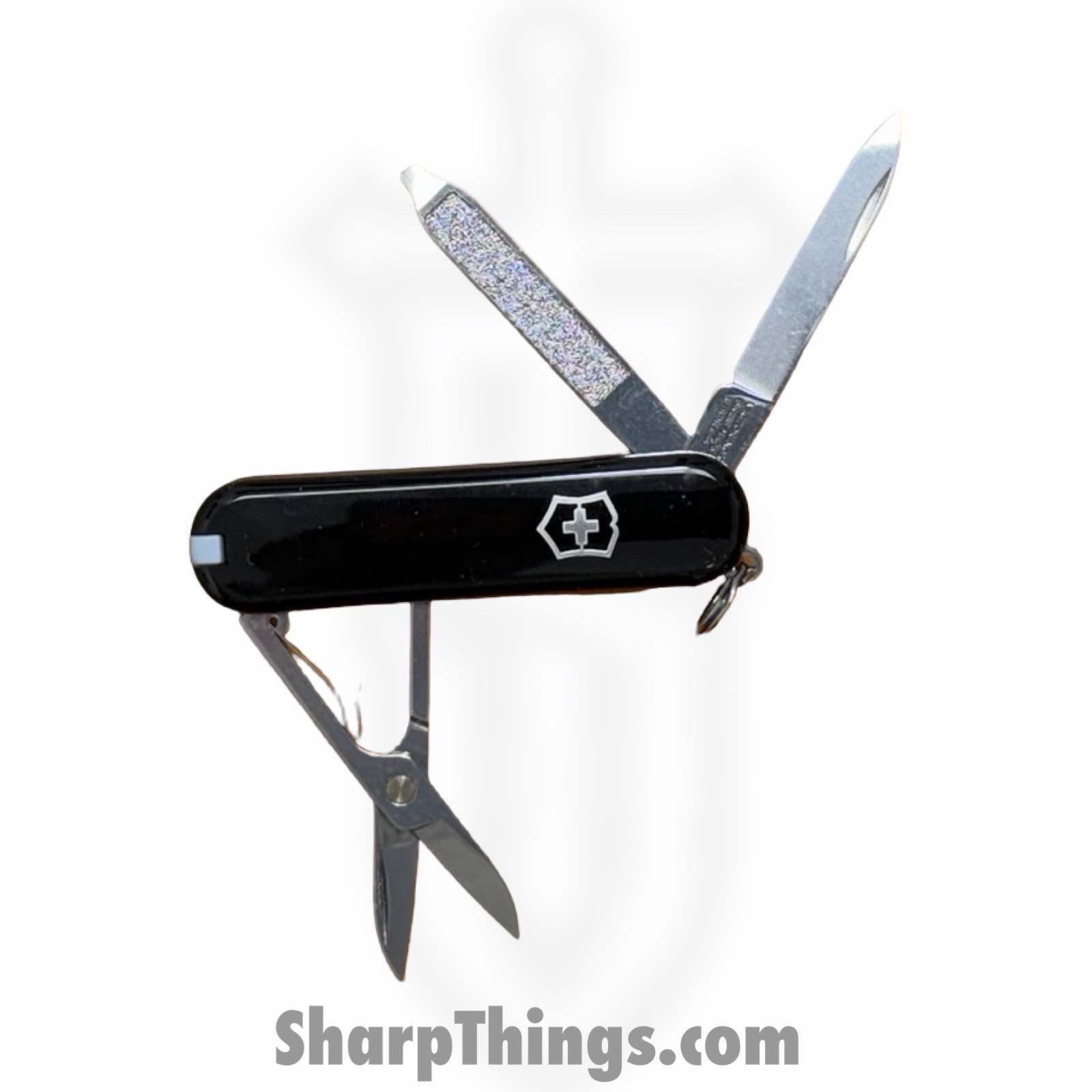 Victorinox - VN062233 - Classic - Folding Knife - Stainless Polished Drop Pont - ABS - Black - Image 4