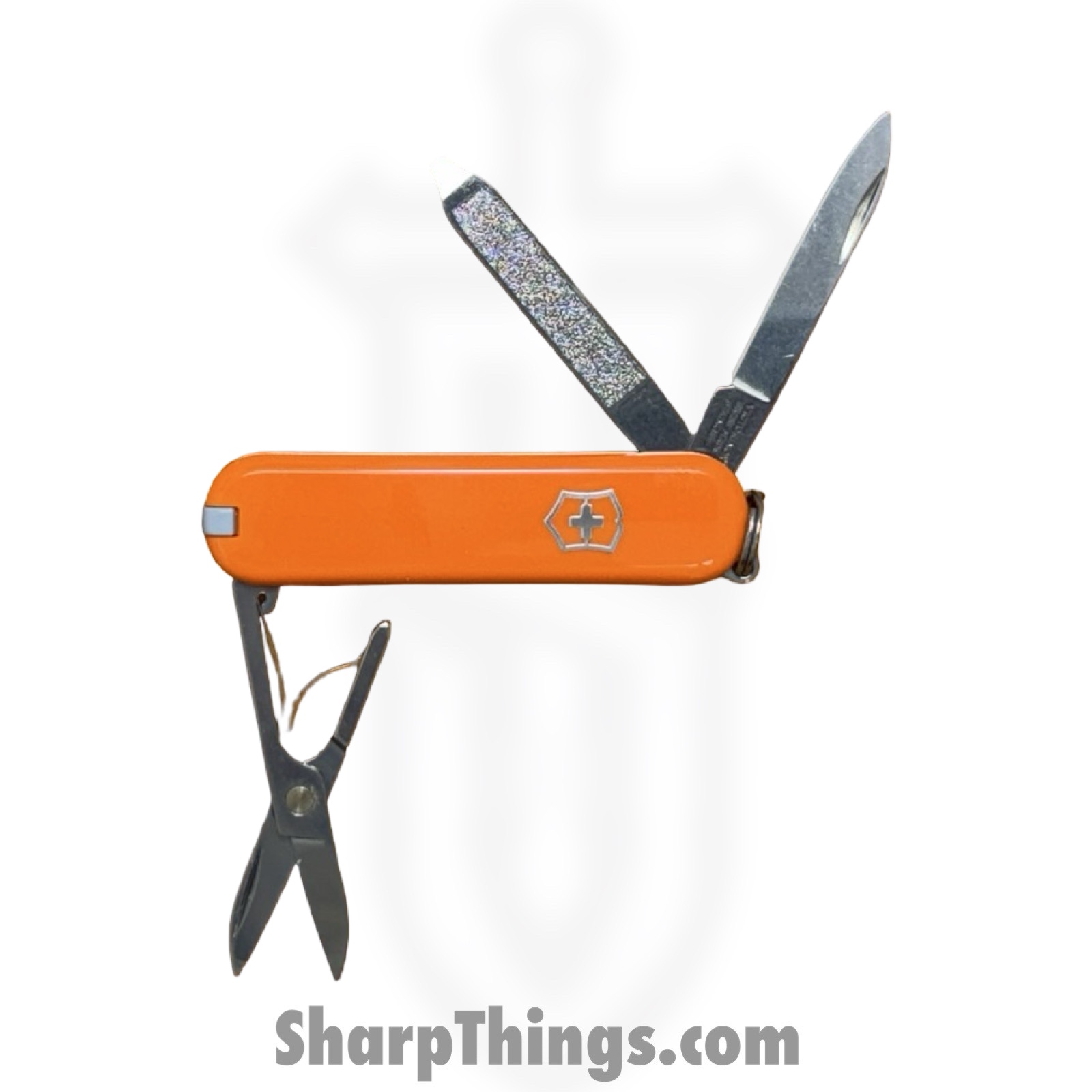 Victorinox - VN0622383 - Classic SD - Folding Knife - Stainless Polished Drop Pont - ABS - Mango Tango - Image 3