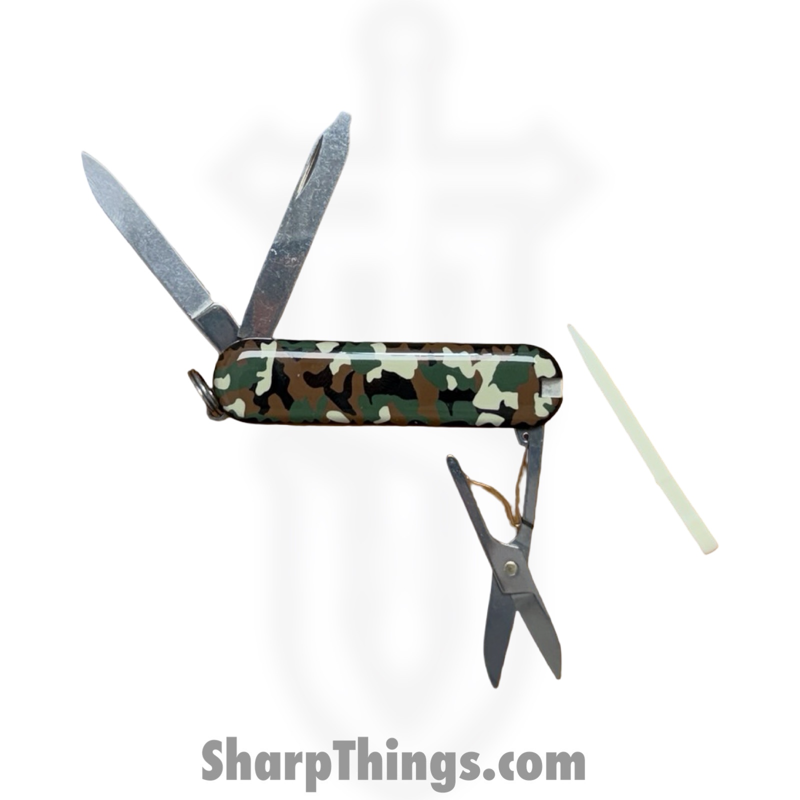 Victorinox - VN0622394 - Classic Camouflage - Folding Knife - Stainless Polished Drop Pont - ABS - Camo - Image 3