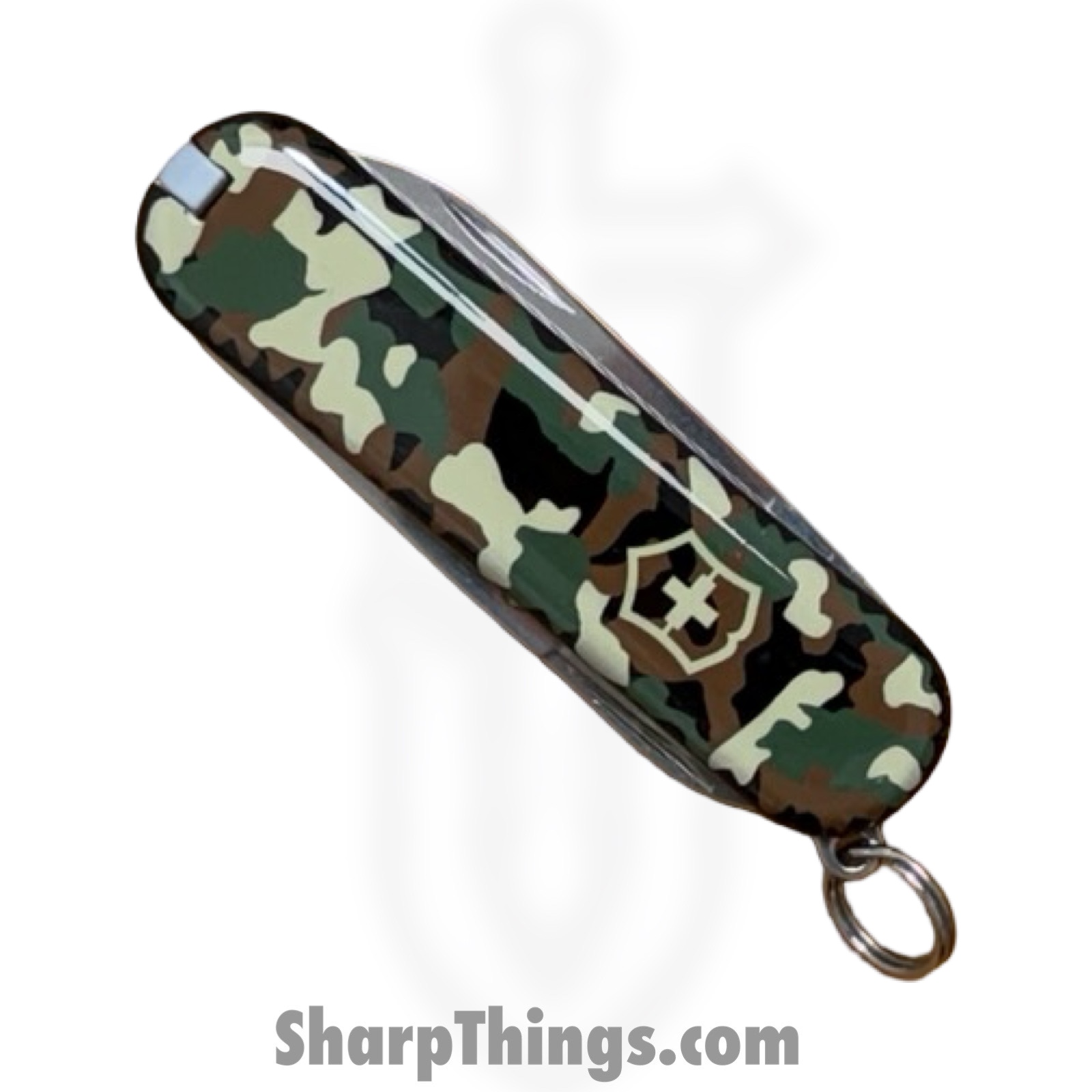 Victorinox - VN0622394 - Classic Camouflage - Folding Knife - Stainless Polished Drop Pont - ABS - Camo - Image 2
